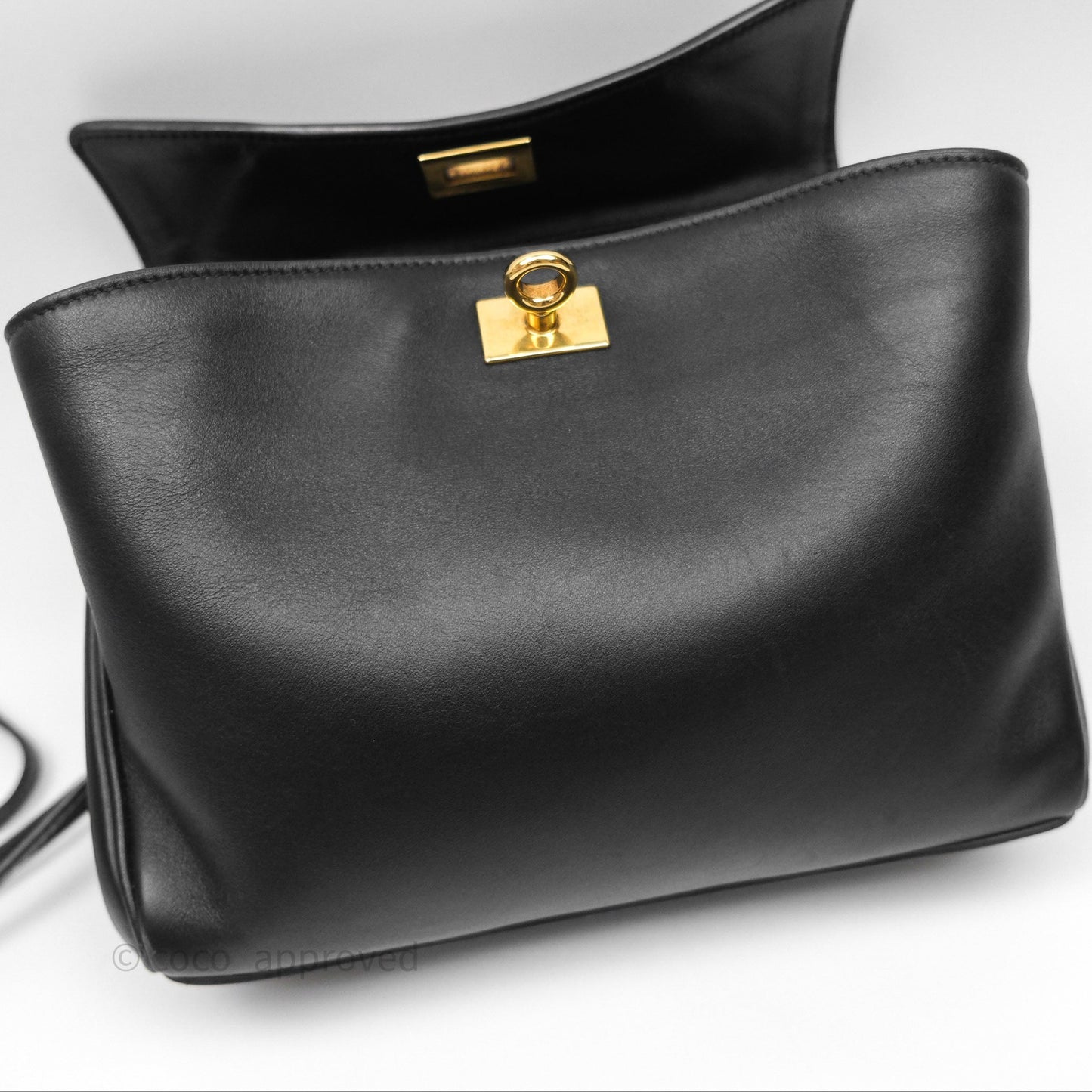 Balenciaga Rodeo Mini in Black Smooth Calfskin Gold Hardware