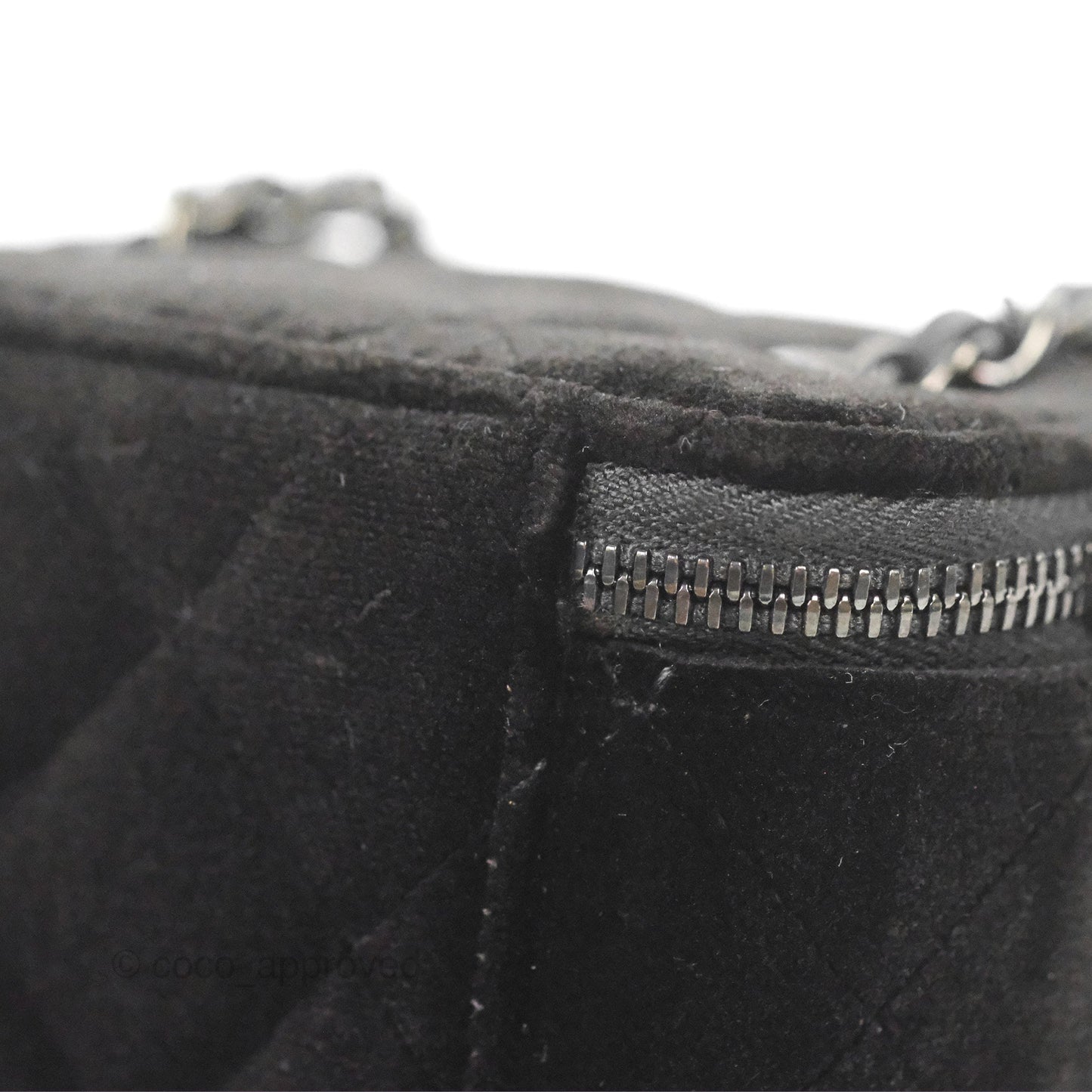 Chanel Mini Vanity with Classic Chain Black Velvet Black Hardware