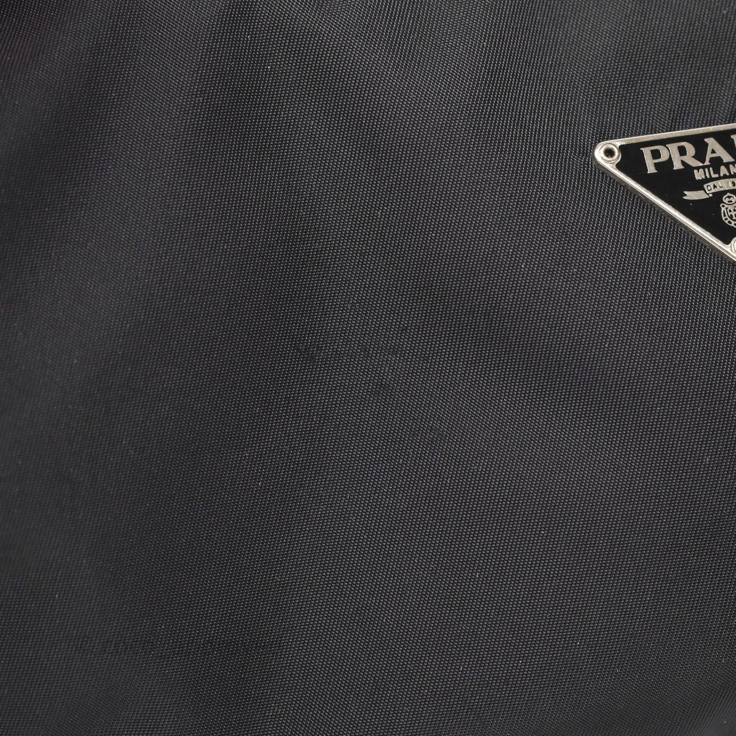 Prada Vintage Mini Bag Black Nylon Silver Hardware
