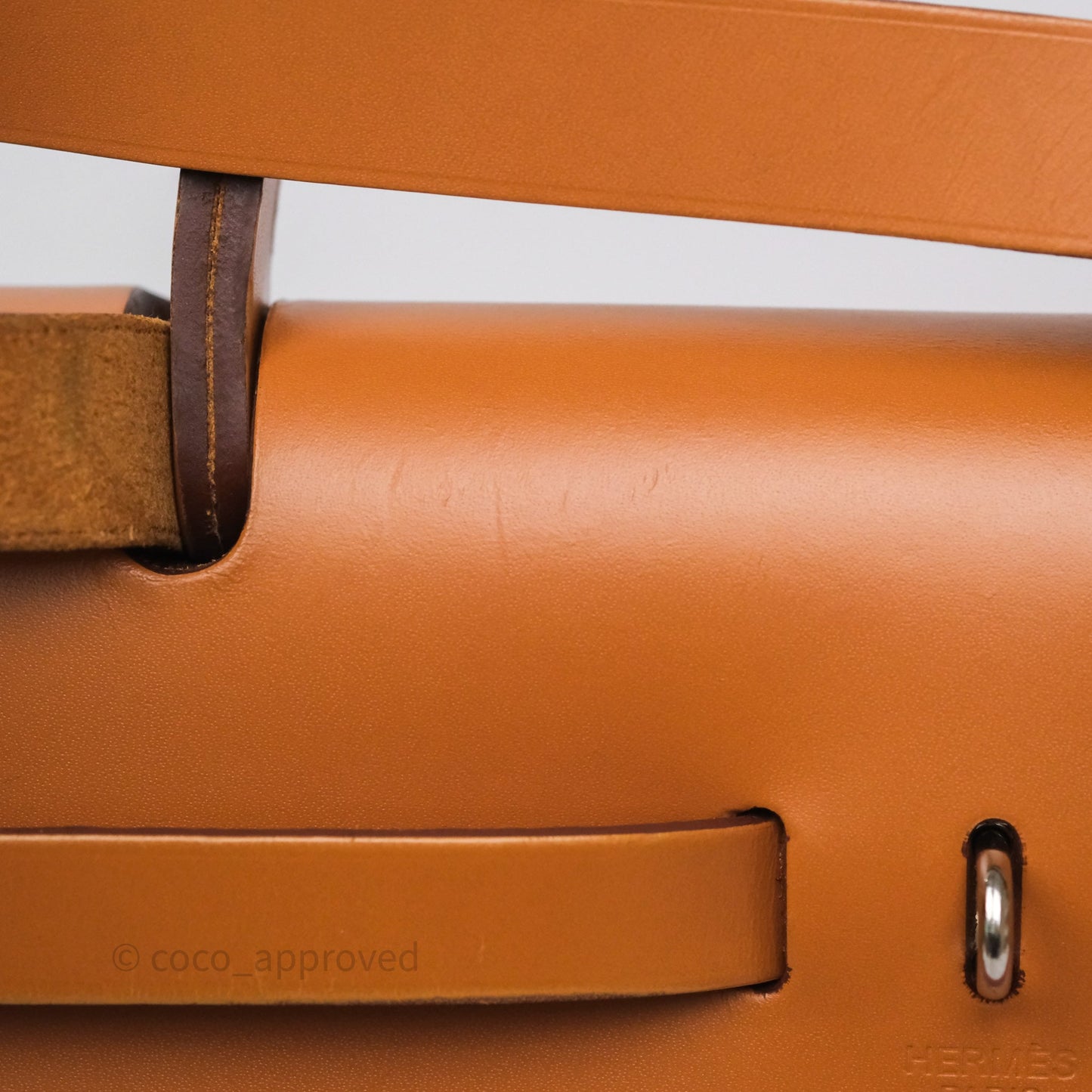 Hermès Herbag Zip 31 Cuivre Canvas Palladium Hardware