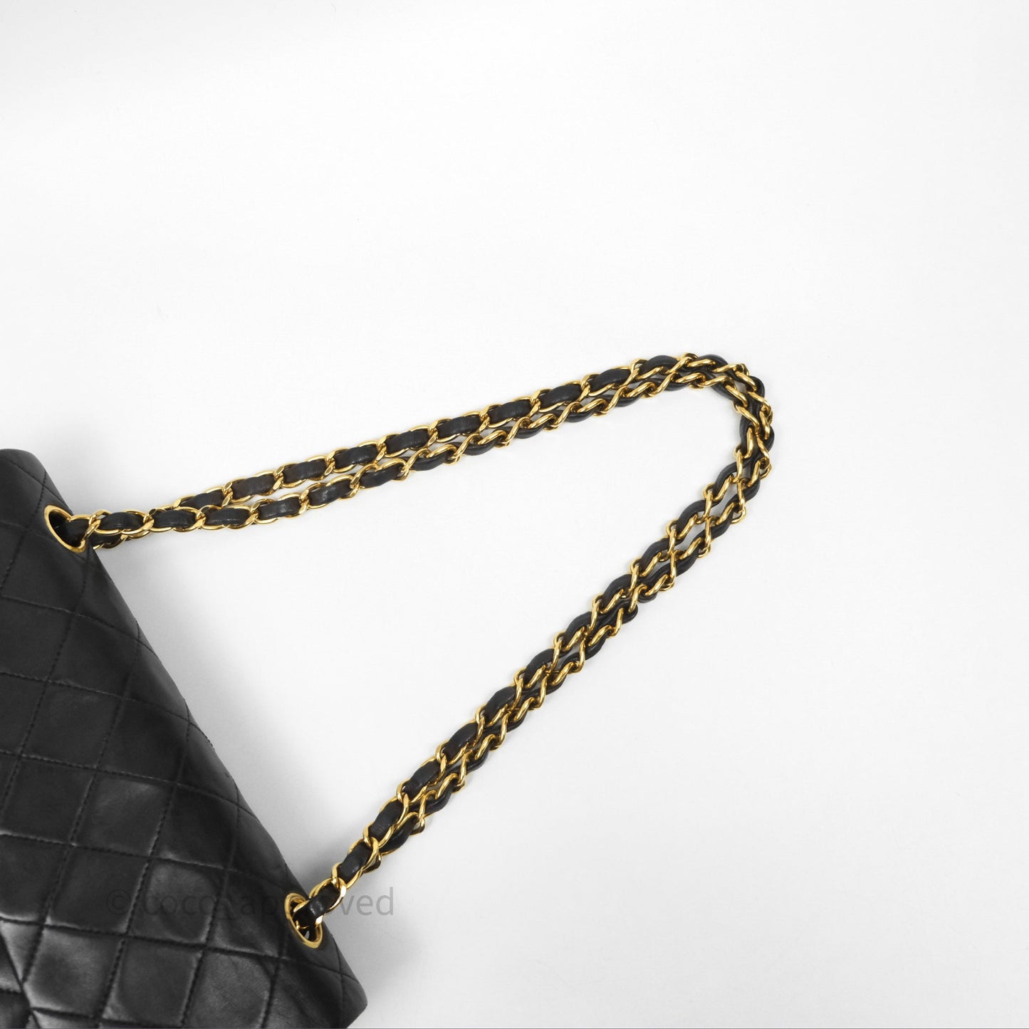 Chanel Classic Vintage Small Flap Black Lambskin 24K Gold Hardware