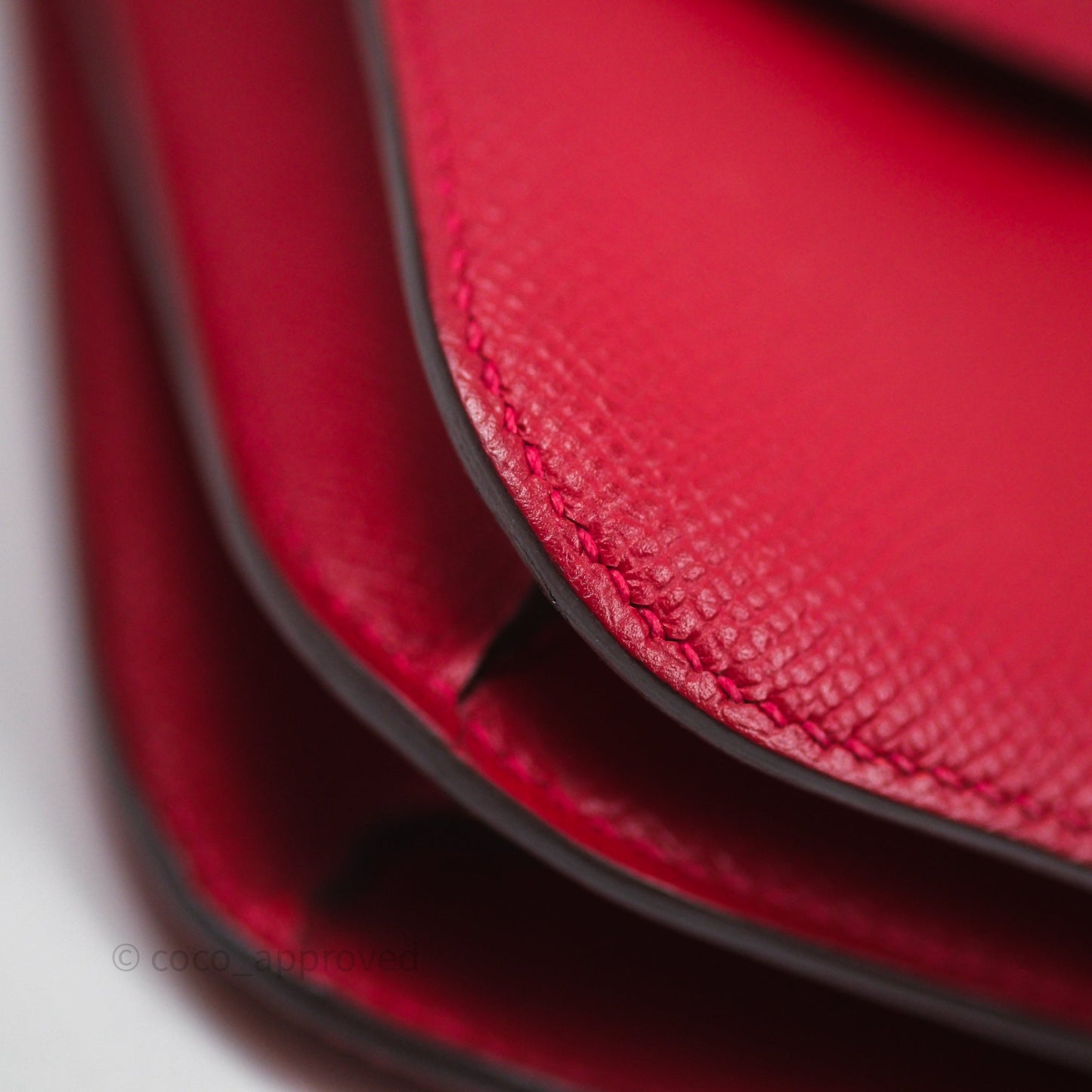 Hermès Constance Mini 18cm Rouge Casque Epsom Gold Hardware