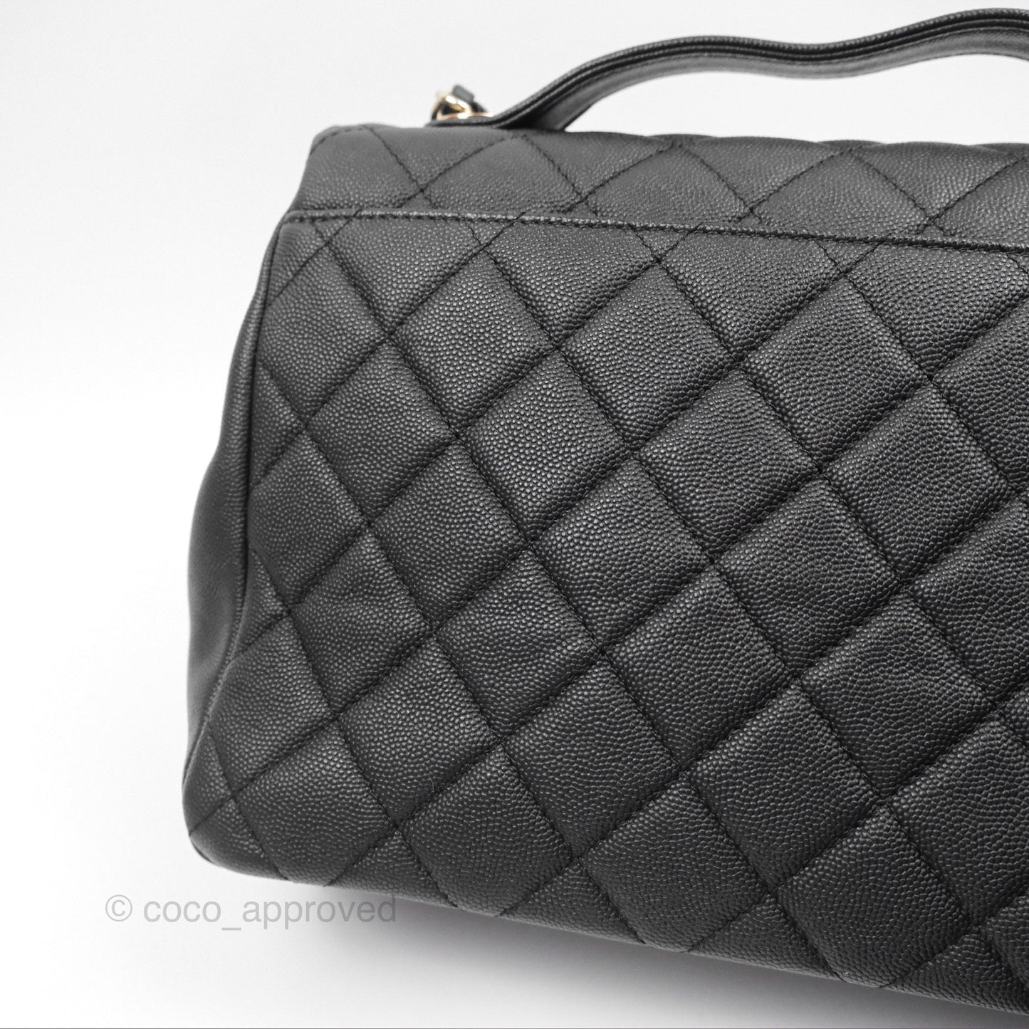 Chanel Quilted Large Business Affinity Flap Black Caviar Gold Hardware