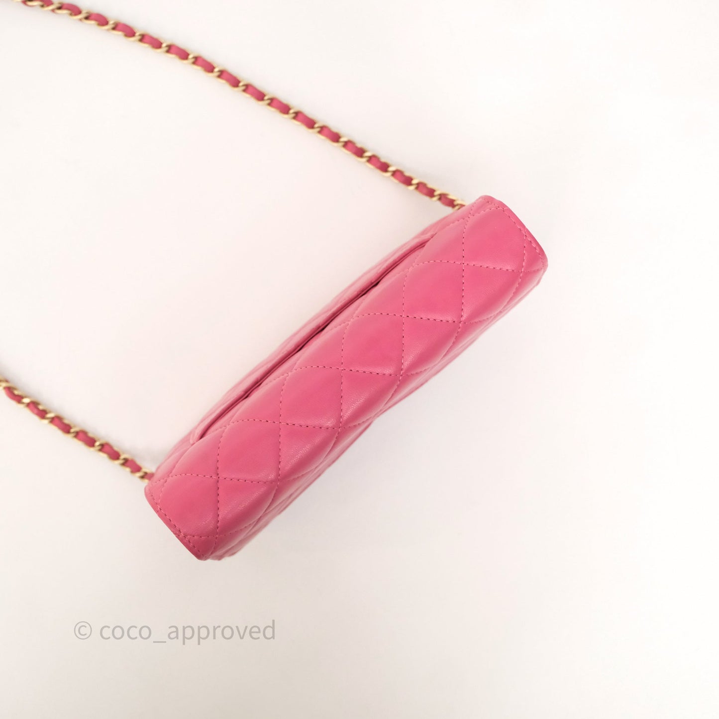 Chanel Quilted Classic WOC Pink Lambskin Gold Hardware