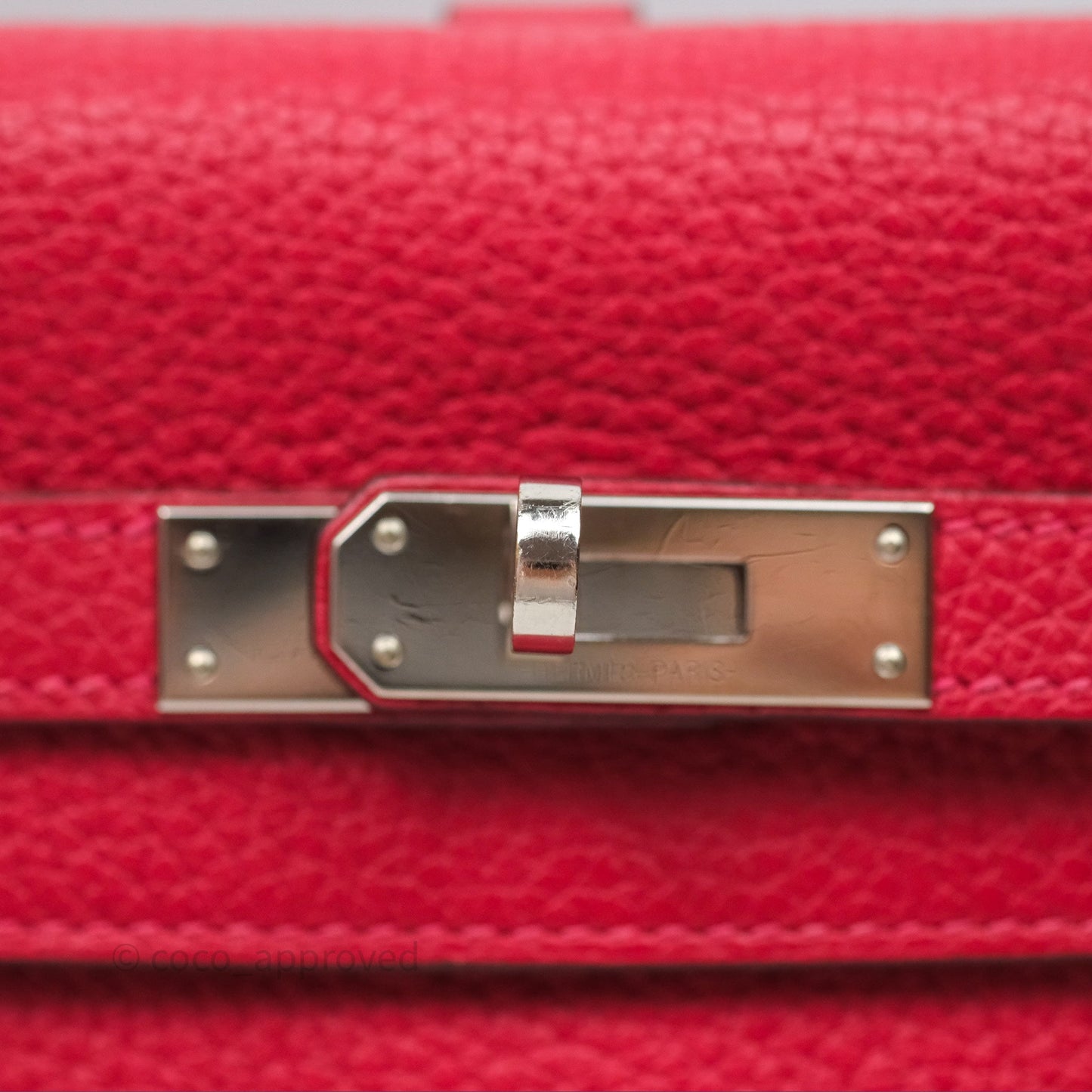 Hermès Kelly Ado Backpack Red Rouge Clemence Palladium Hardware