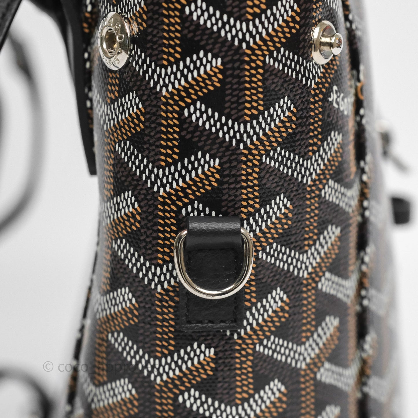 Goyard Mini Alpin Backpack Black Goyardine Calfskin