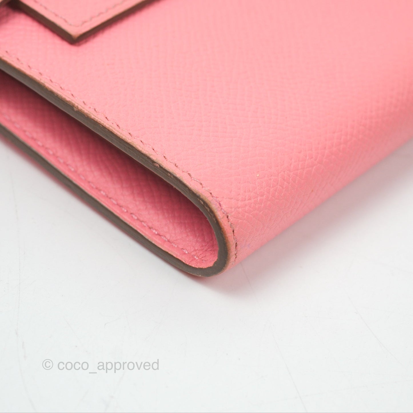 Hermès Kelly Wallet Rose Confetti Epsom Palladium Hardware