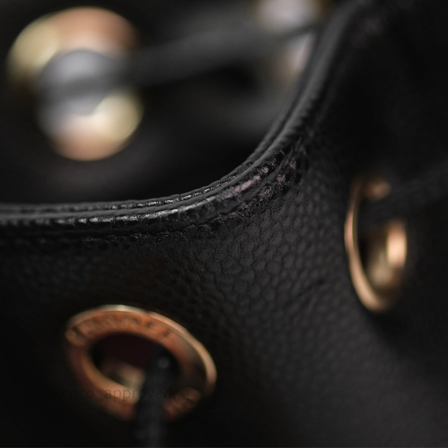 Chanel Business Affinity Drawstring Bucket Bag Black Caviar Gold Hardware