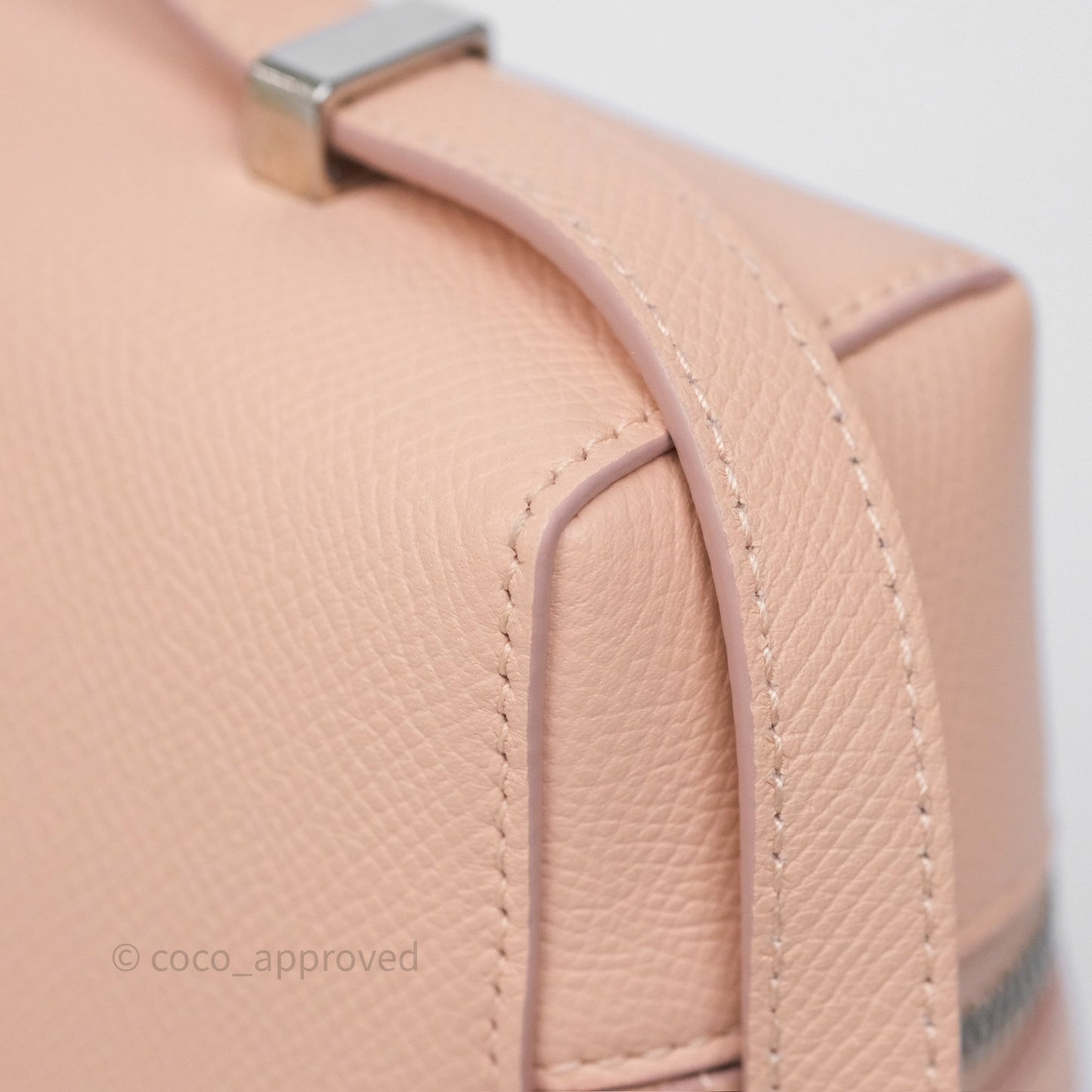 Loro Piana Extra Bag L27 Pink Calfskin Silver Hardware