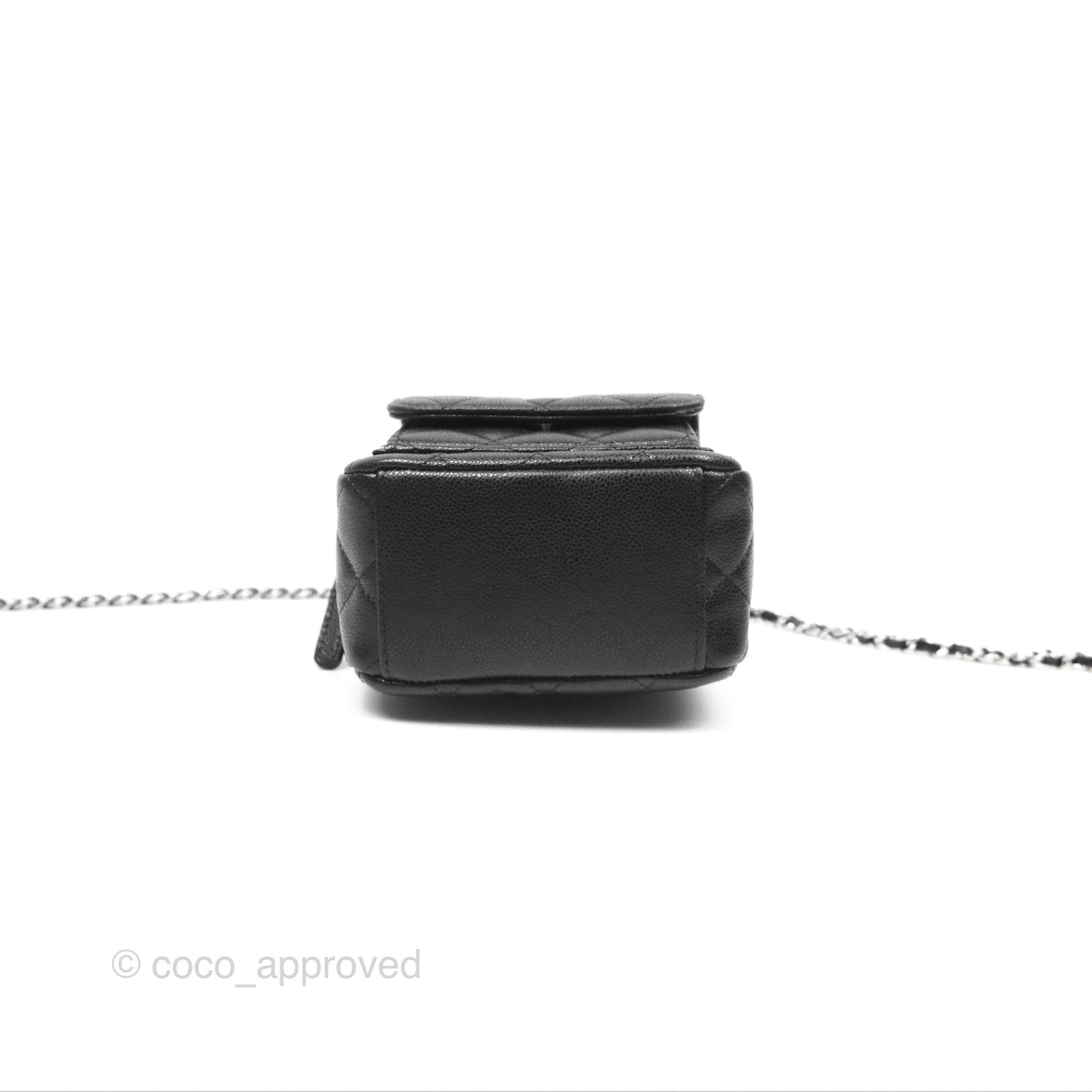 Chanel Classic Mini Backpack Black Caviar Silver Hardware