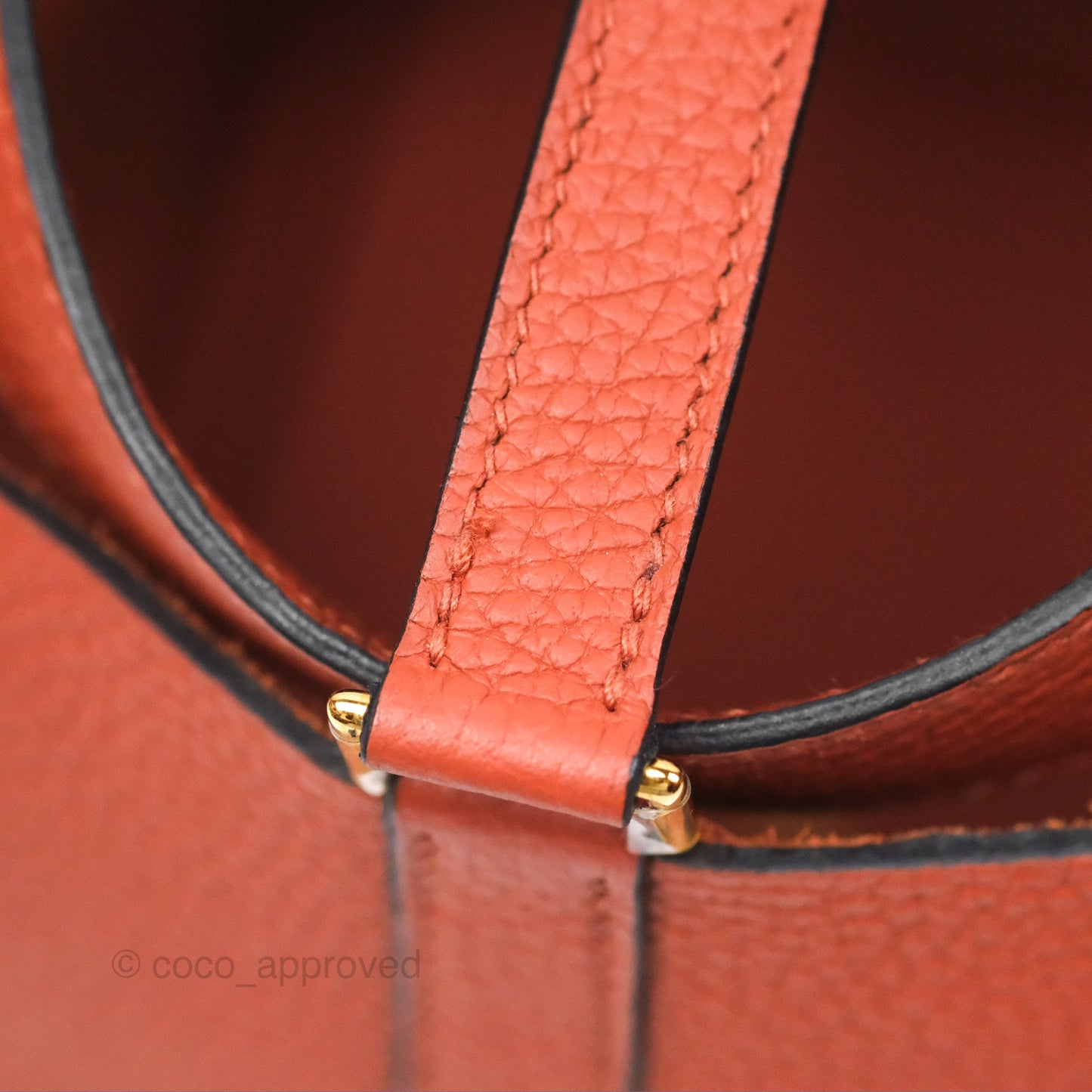 Hermès Picotin Lock 18 Cuivre 6C Clemence Gold Hardware