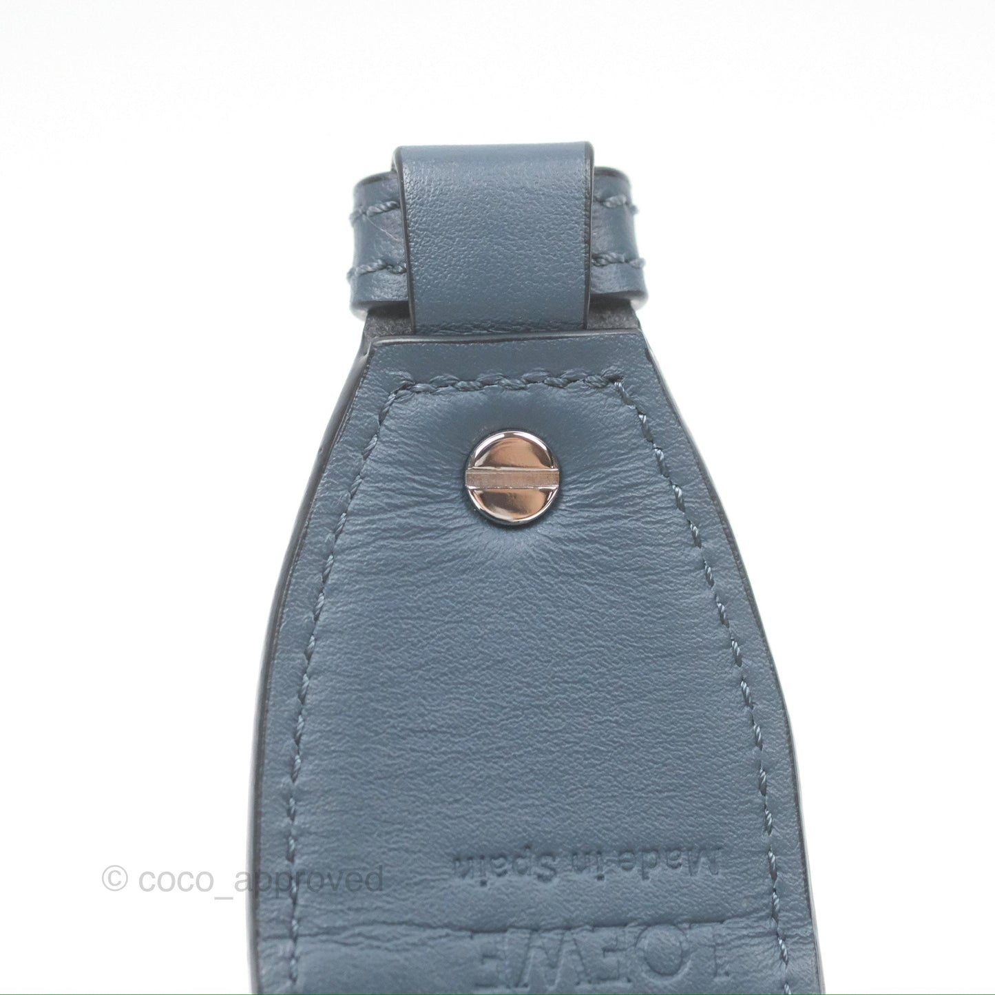 Loewe Mini Gate Dual bag Onyx Blue Soft Calfskin Jacquard Strap