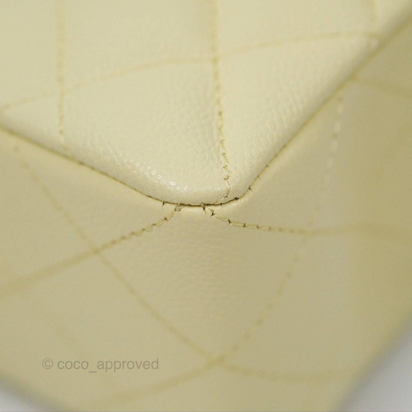 Chanel Small Classic Flap Quilted Yellow Caviar Gold Hardware
