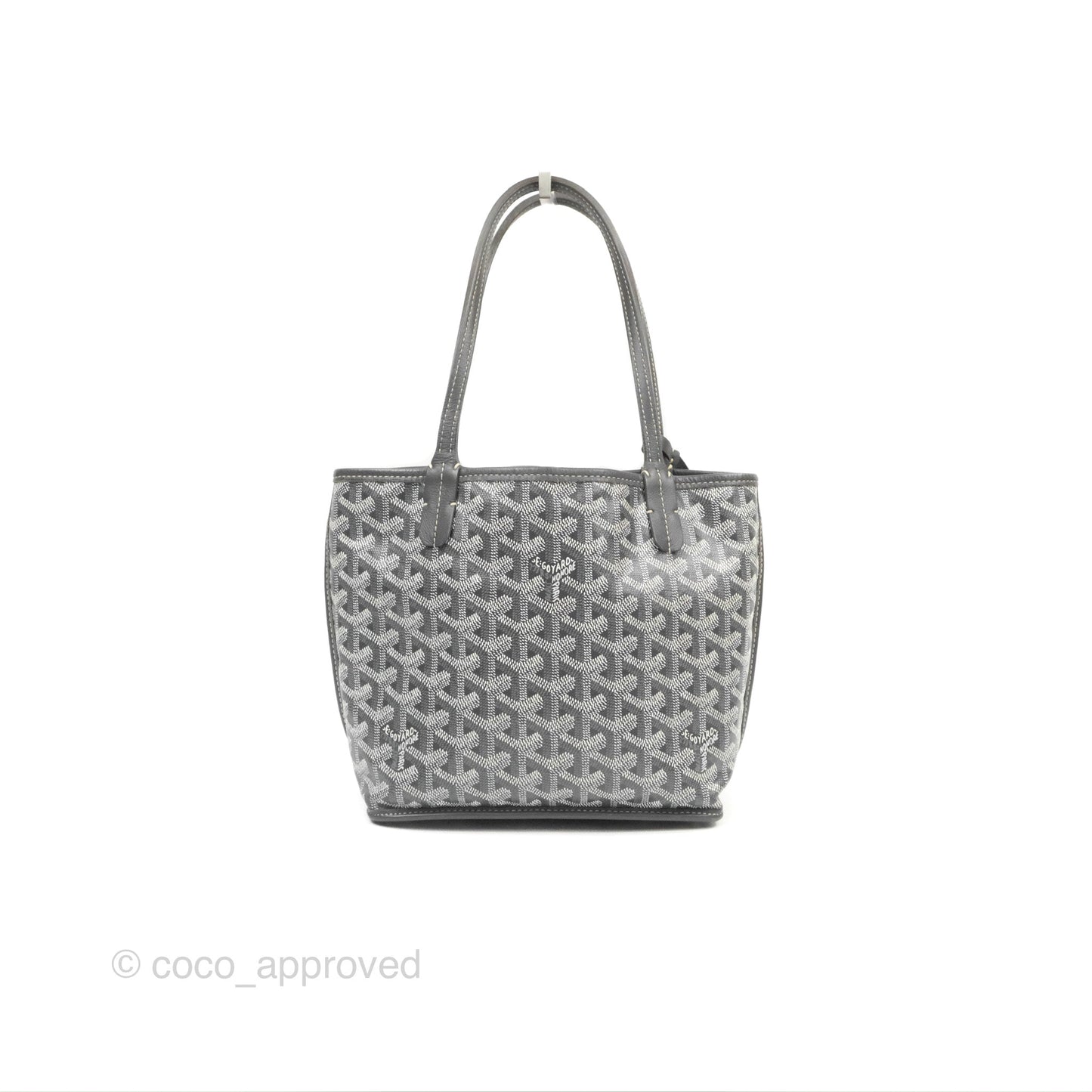 Goyard Anjou Mini Bag Goyardine Canvas Grey