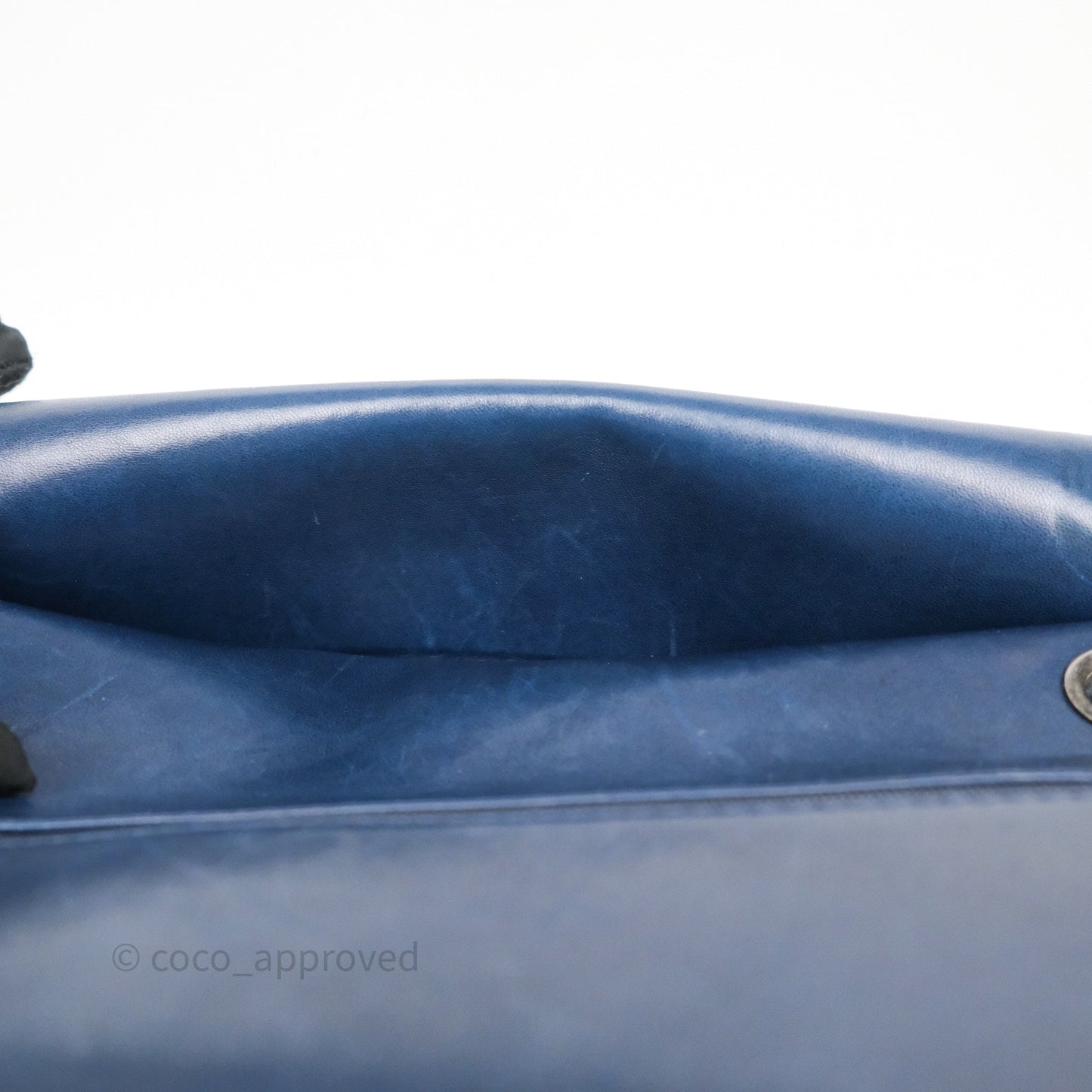 Chanel Reissue 227 Quilted Navy Lambskin Ruthenium Hardware