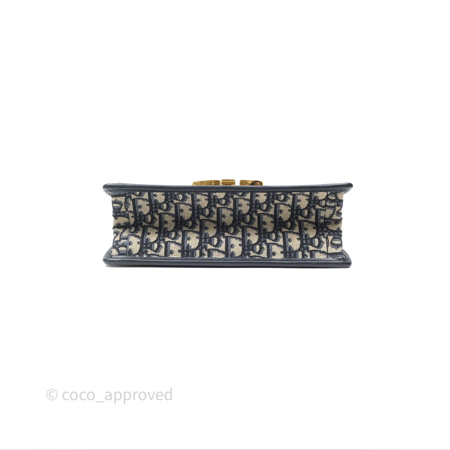 Christian Dior 30 Montaigne Chain Bag Blue Dior Oblique Jacquard