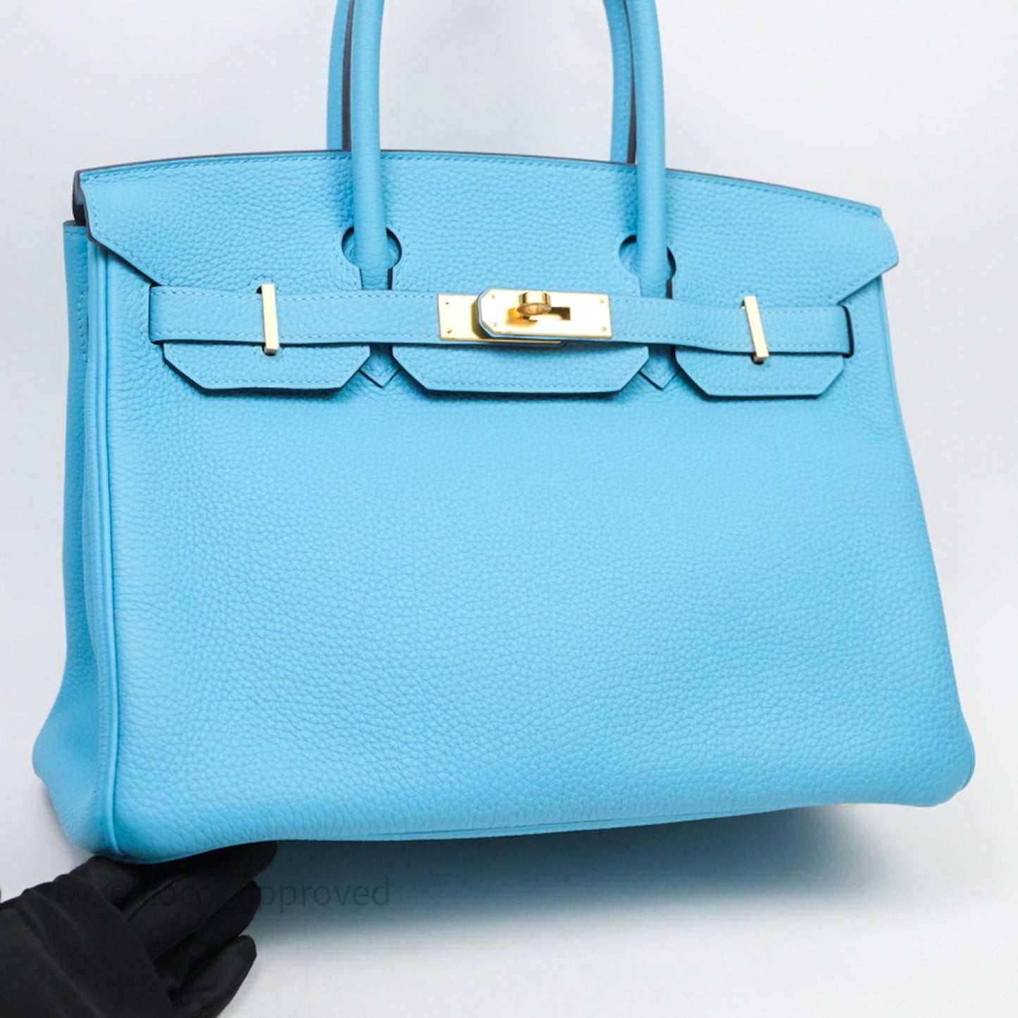 Hermès Birkin 30 Bleu De Nord P3 Togo Gold Hardware