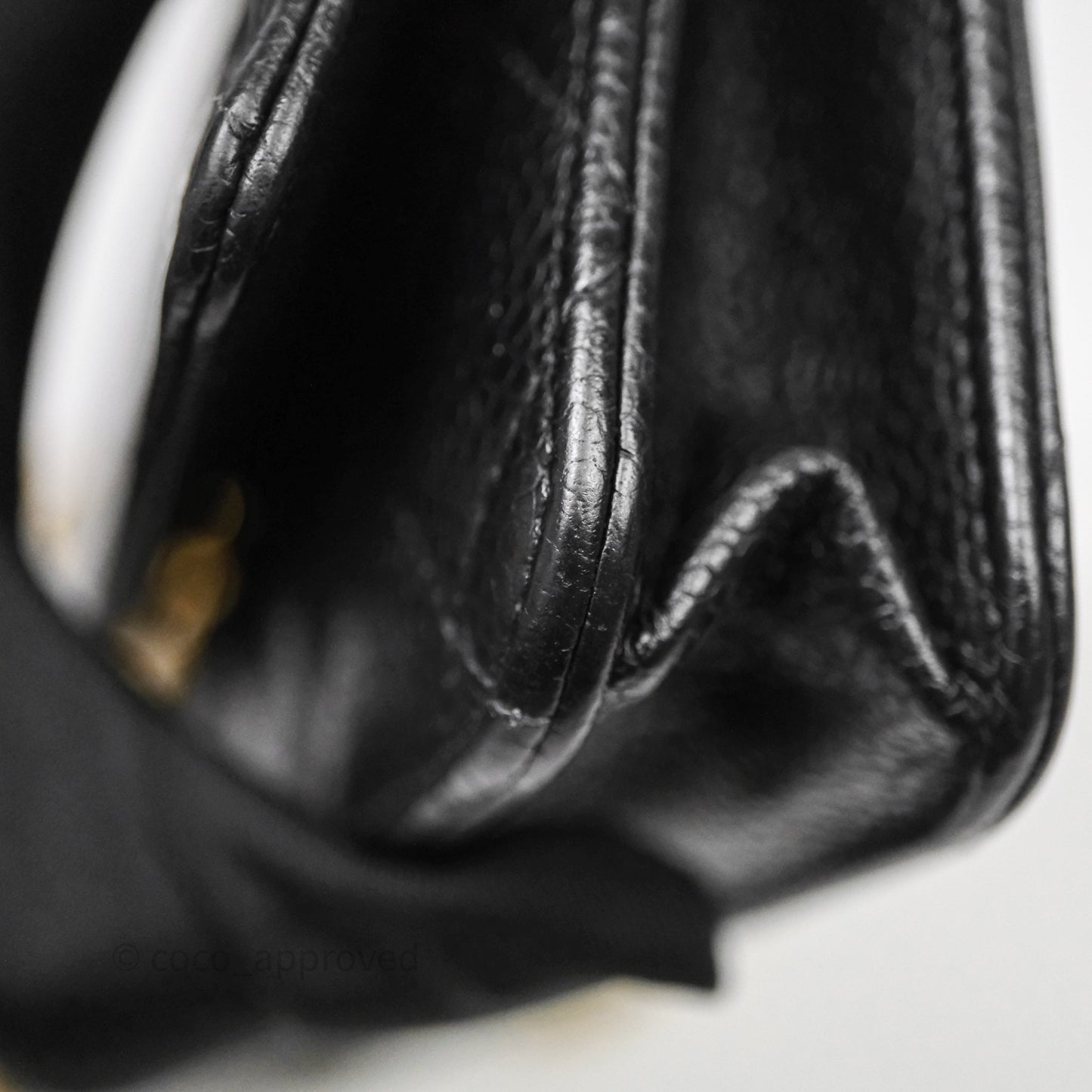 Chanel Classic Wallet On Chain WOC Quilted Black Caviar Gold Hardware