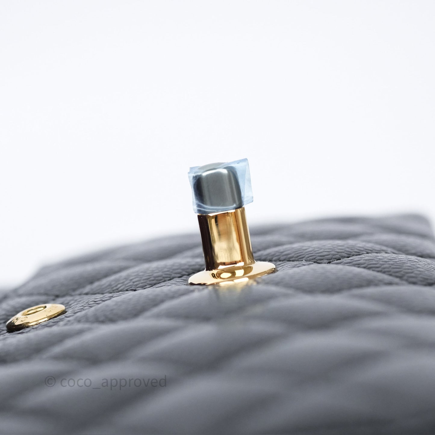 Chanel Small Classic Flap Quilted Black Caviar Gold Hardware
