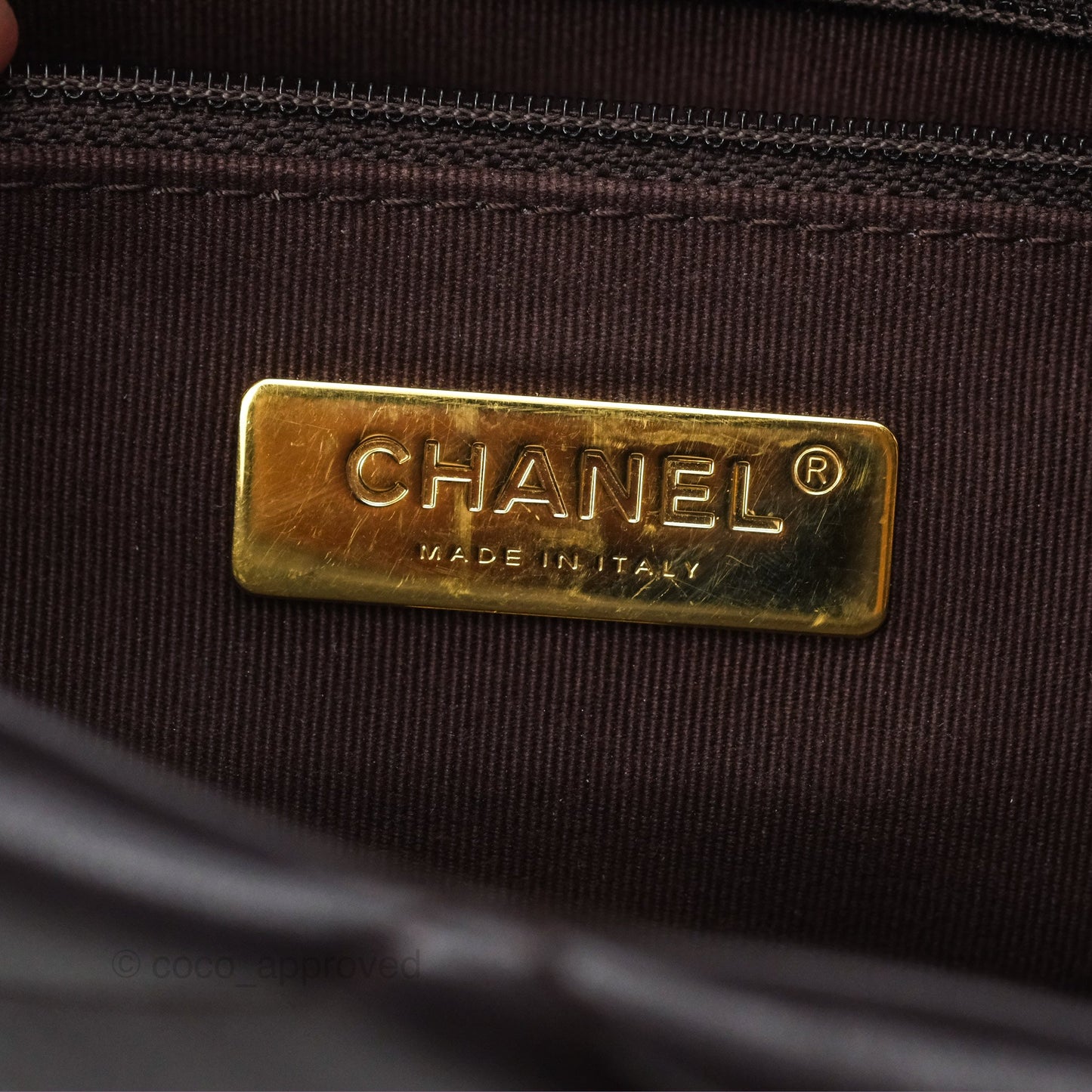 Chanel 19 Medium Dark Brown Mixed Hardware