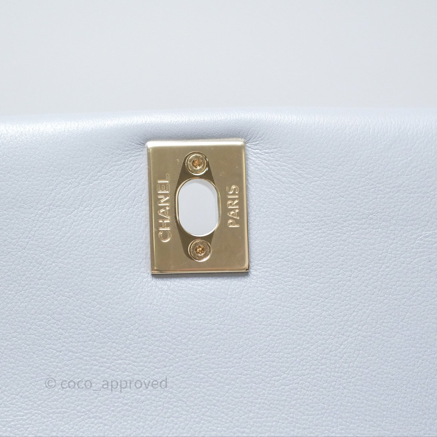 Chanel Quilted Large Duma Drawstring Backpack Light Blue Calfskin