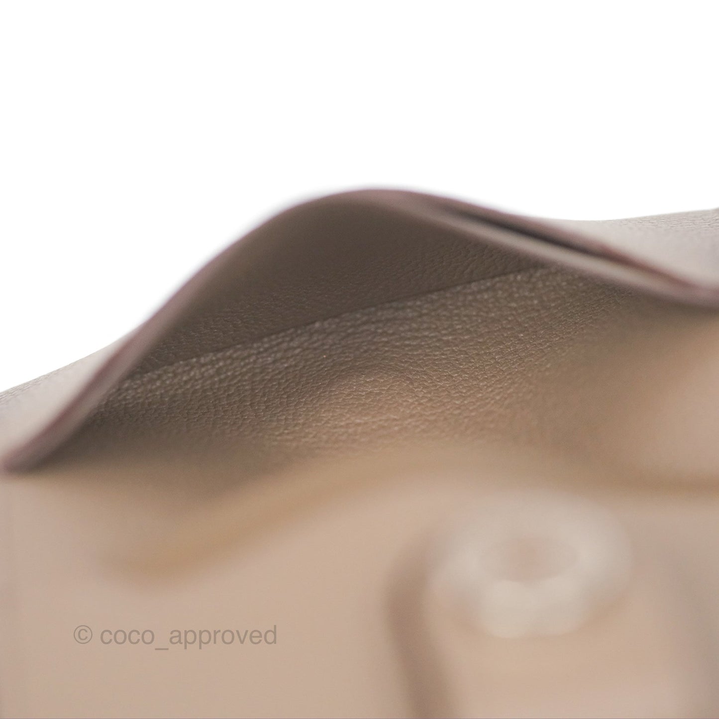 Hermès R.M.S Card Holder Etoupe Palladium Hardware