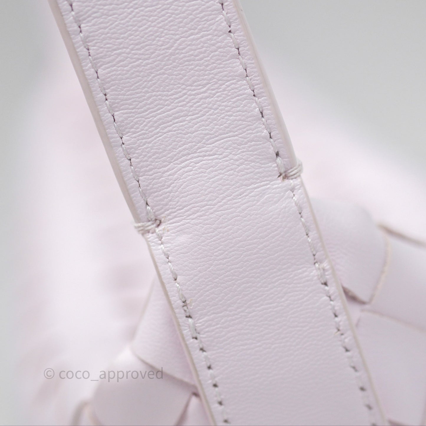 Bottega Veneta Wallace Pink Intrecciato Gold Hardware