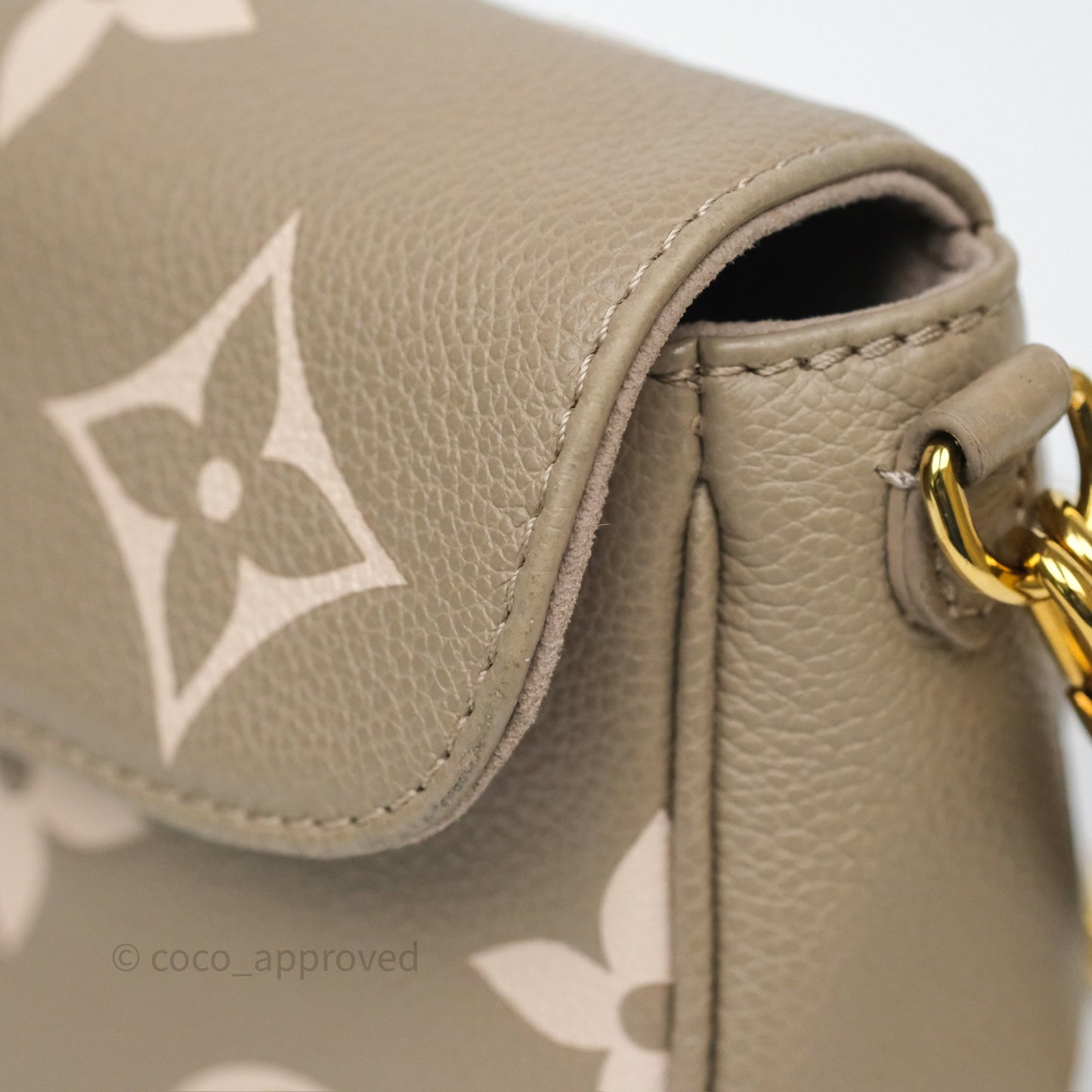 Louis Vuitton Ivy Wallet on Chain Monogram Empreinte Dove/Cream