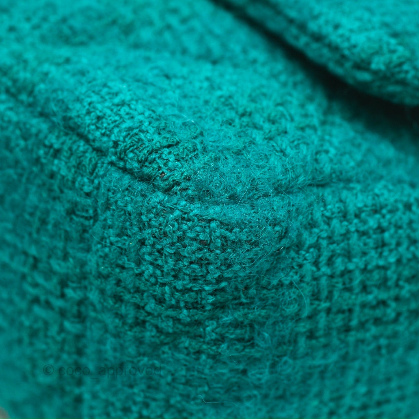 Chanel 19 Small Teal Green Tweed Mixed Hardware