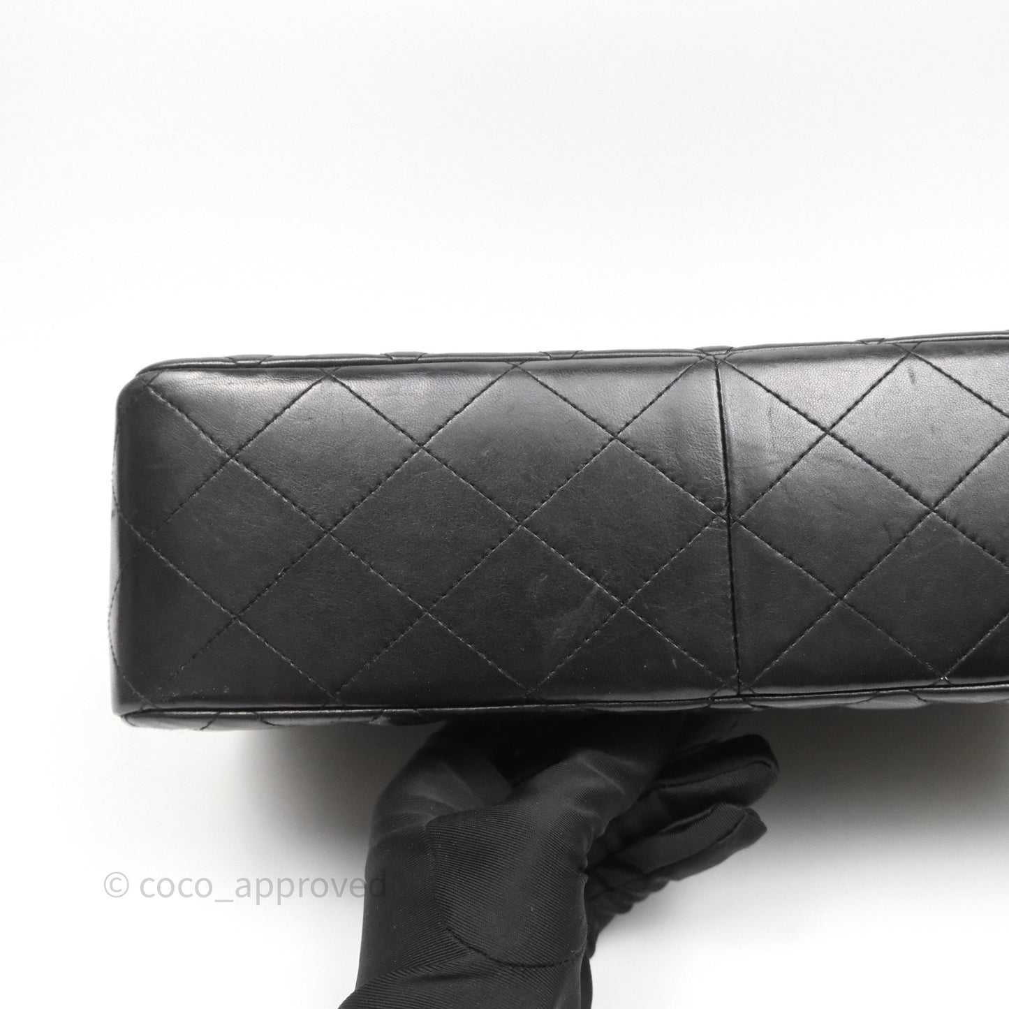 Chanel Jumbo Single Flap Black Lambskin Silver Hardware