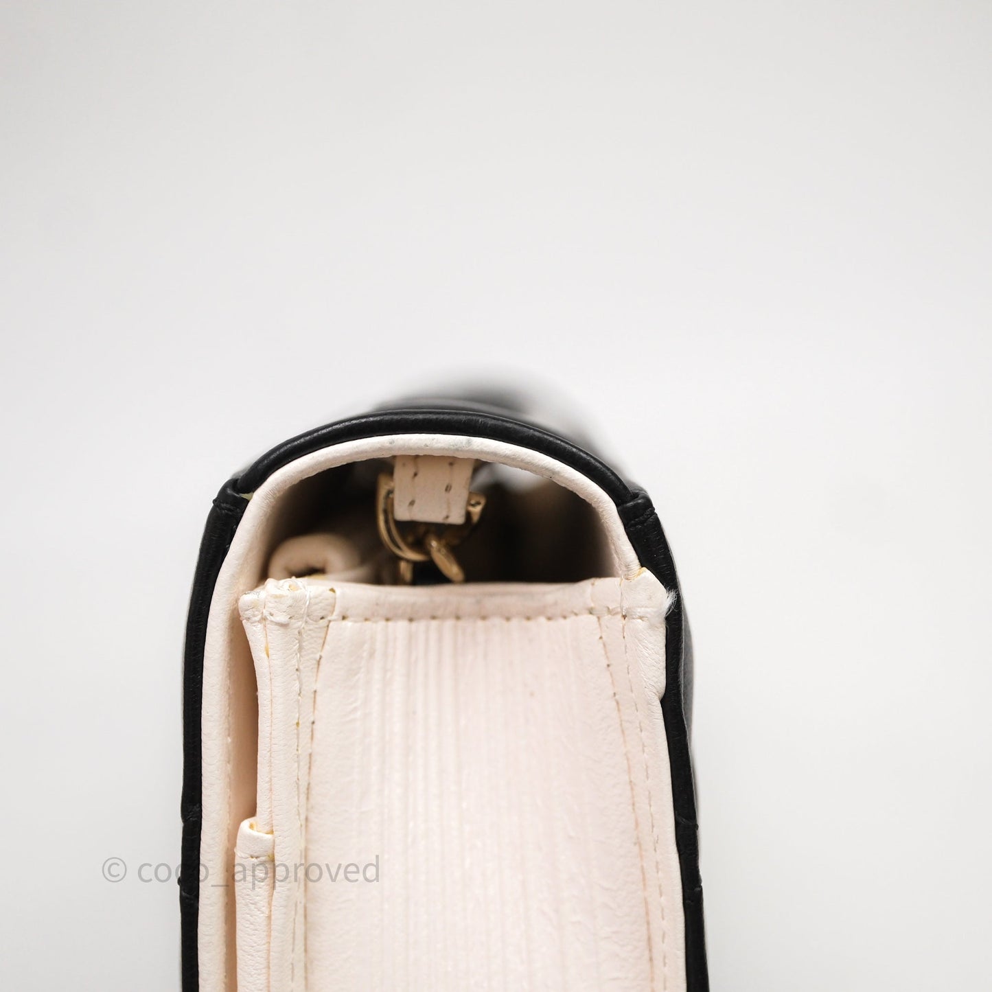 Chanel Quilted Book Wallet on Chain WOC Black Lambskin Gold Hardware