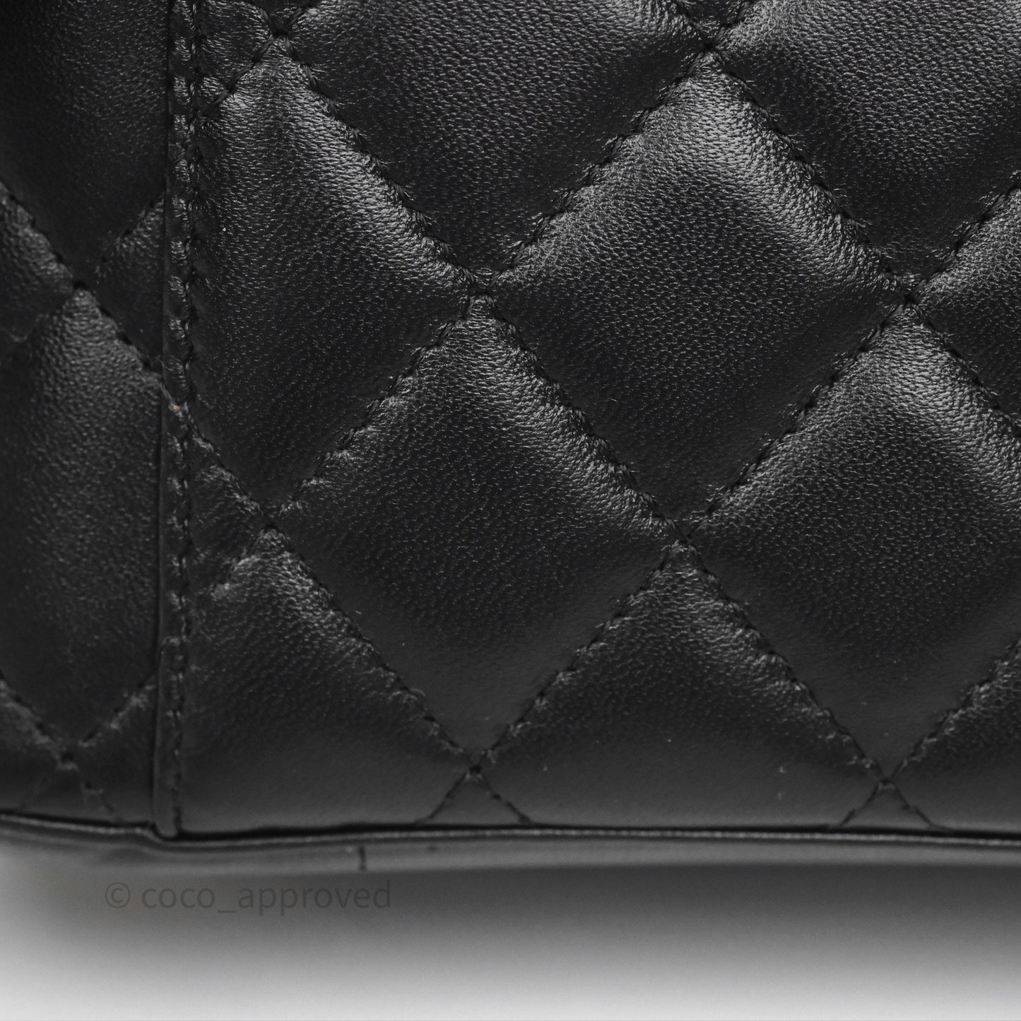 Chanel Classic Vanity with Chain Black Lambskin Gold Hardware