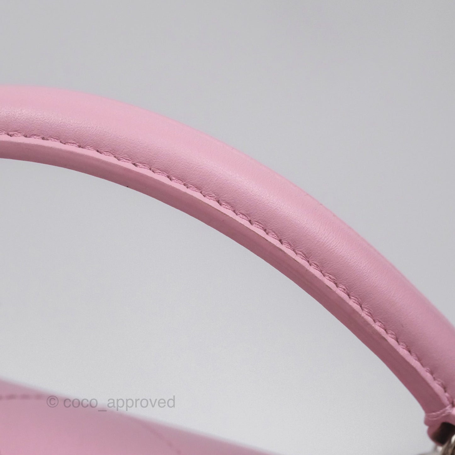 Chanel Stitched Ring My Bag Flap Crossbody Pink Calfskin Silver Hardware