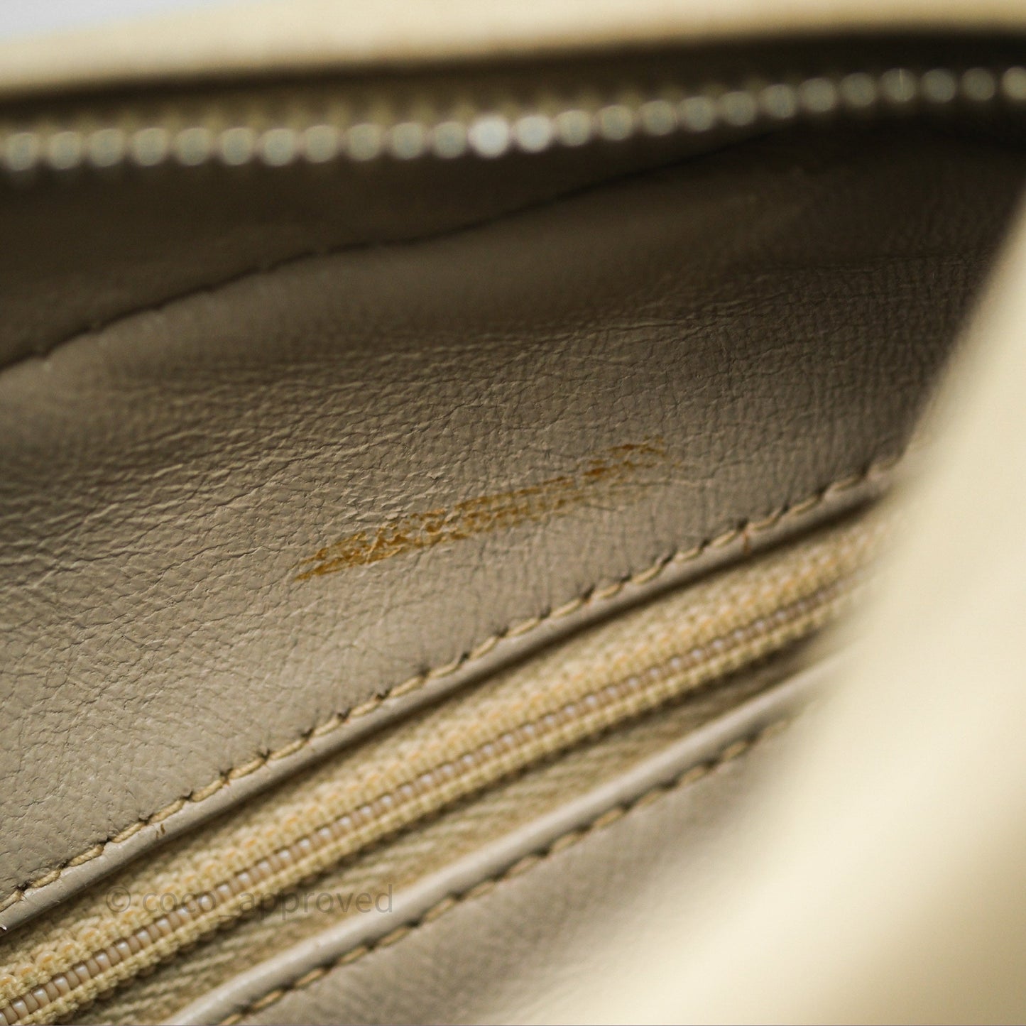 Chanel Vintage Chevron Camera Bag Light Beige Caviar Gold Hardware