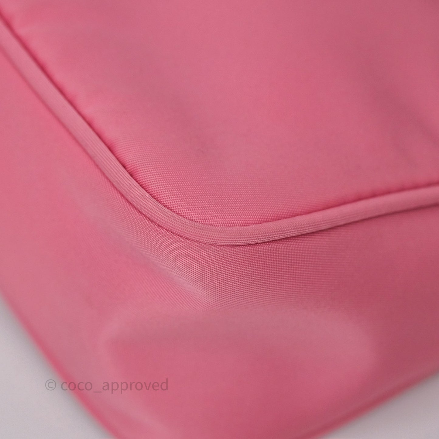 Prada Re-Edition 2005 Nylon Mini Bag Pink Silver Hardware