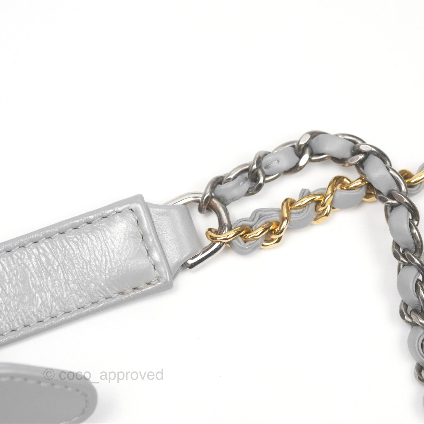 Chanel Small Gabrielle Hobo Quilted Grey Aged Calfskin