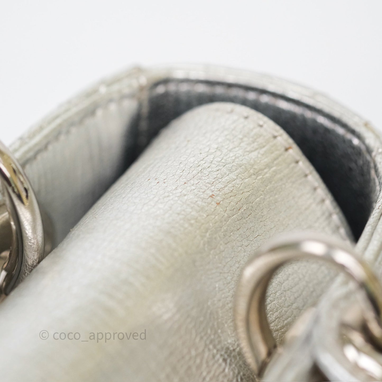 Dior My ABCDior Lady Dior Metallic Silver Cannage