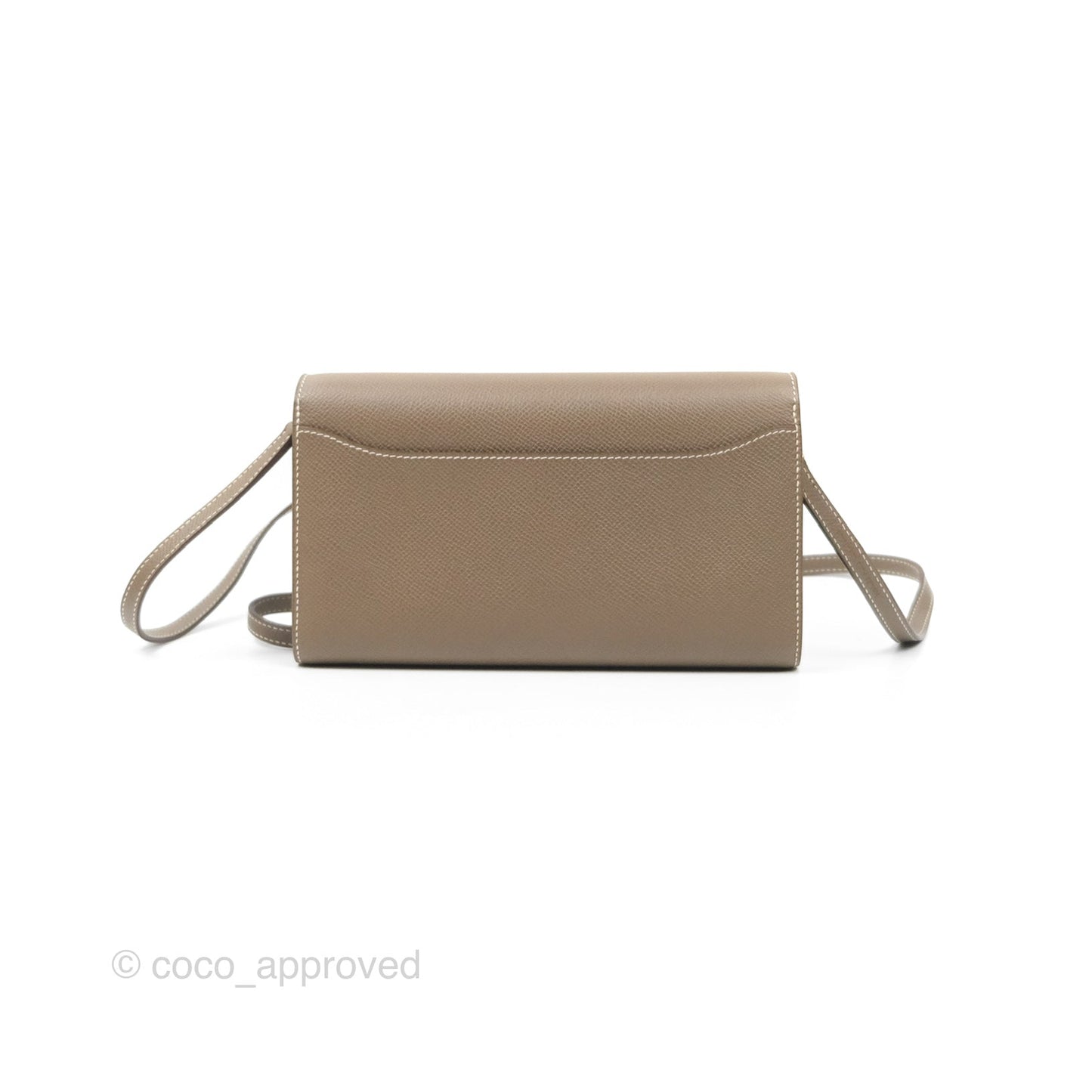 Hermès Constance To Go Wallet Etoupe Epsom Gold Hardware