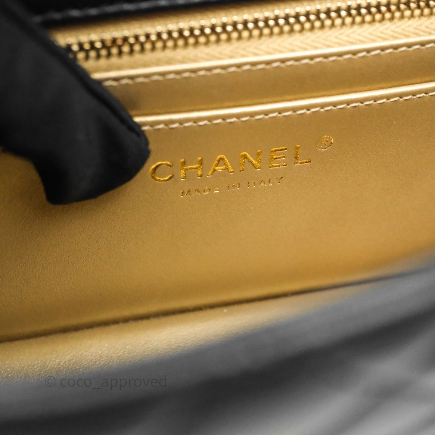 Chanel Ball Crush Mini Rectangular Black Lambskin Gold Hardware