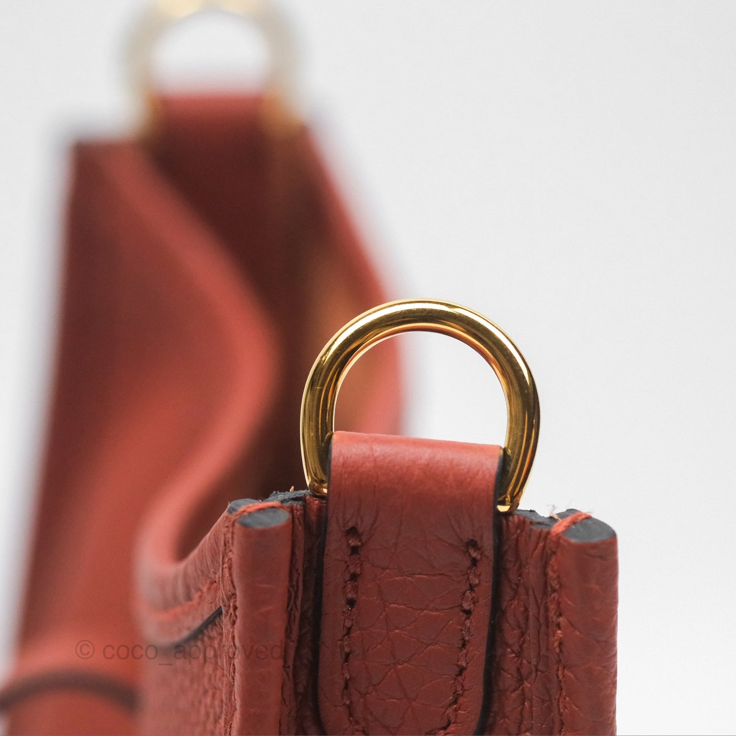 Hermès Mini Evelyne 16 Cuivre Clemence Gold Hardware