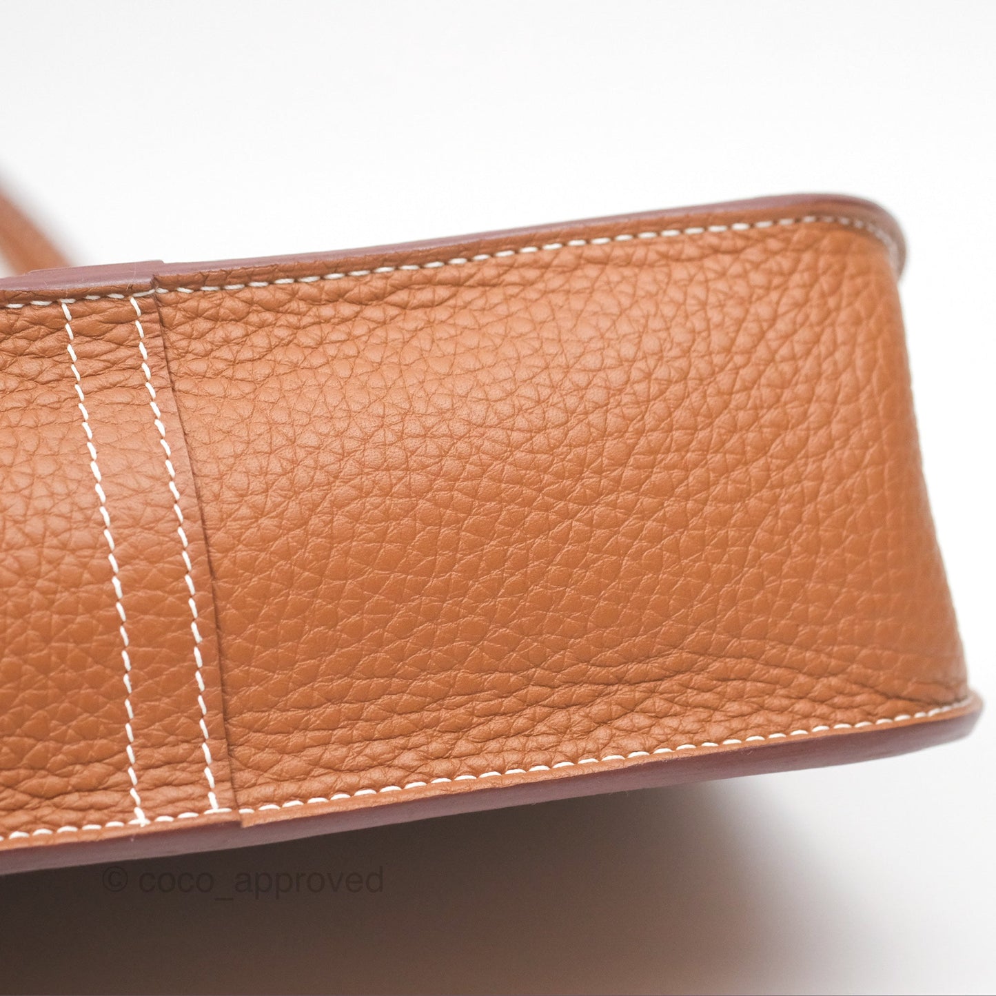 Hermès Halzan 25 Gold Clemence Gold Hardware
