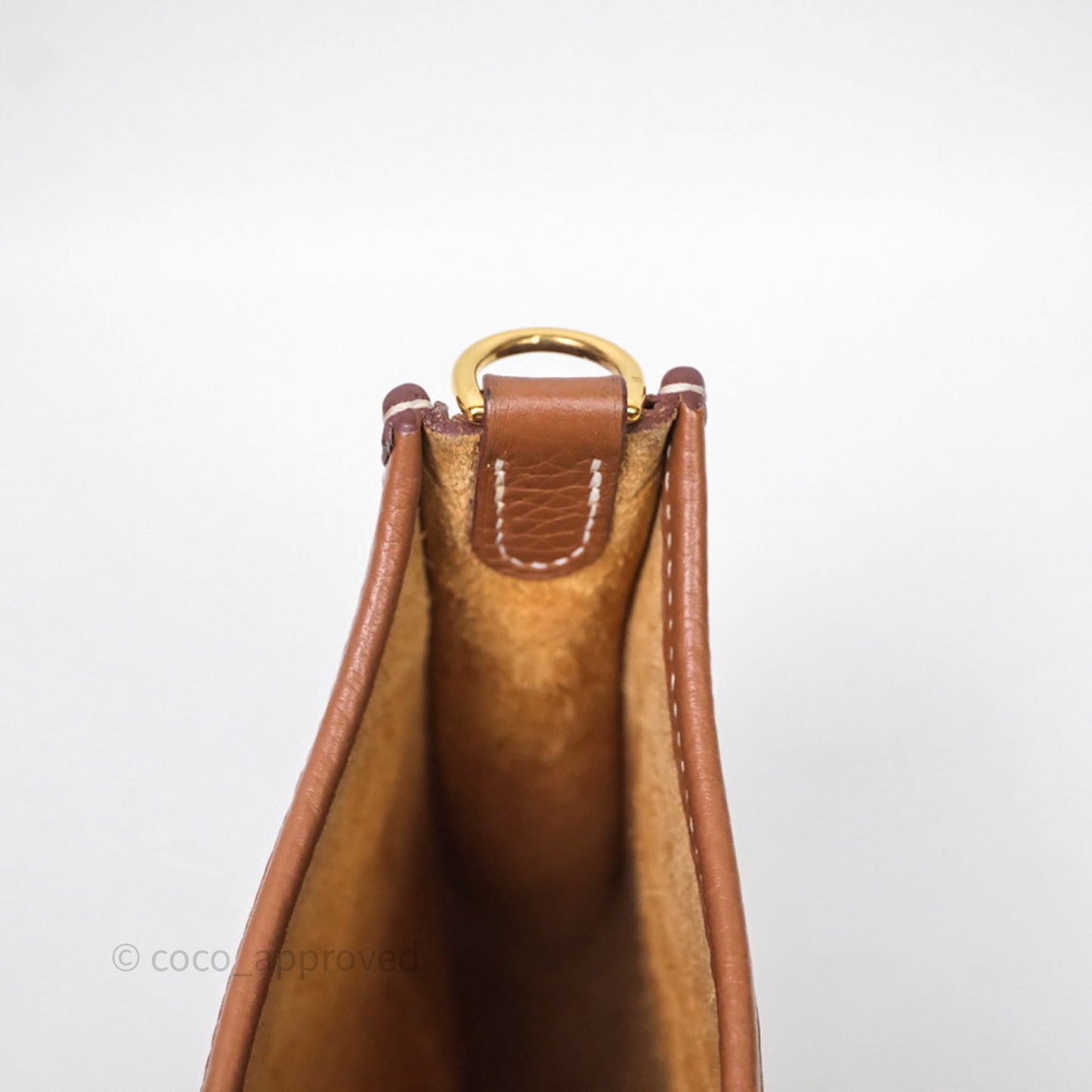Hermès Mini Evelyne 16 Gold Clemence Gold Hardware