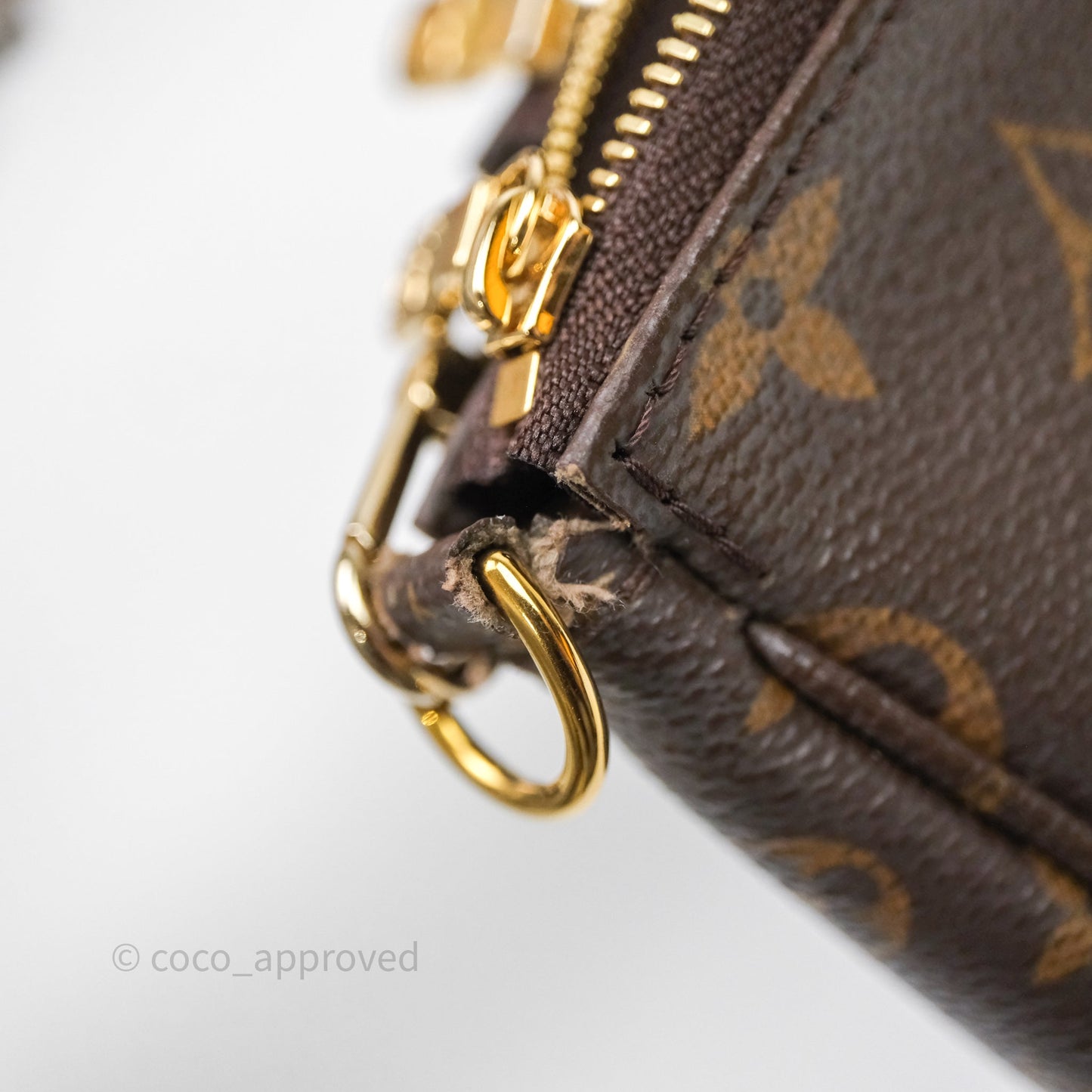 Louis Vuitton Multi Pochette Accessories Khaki Monogram Canvas