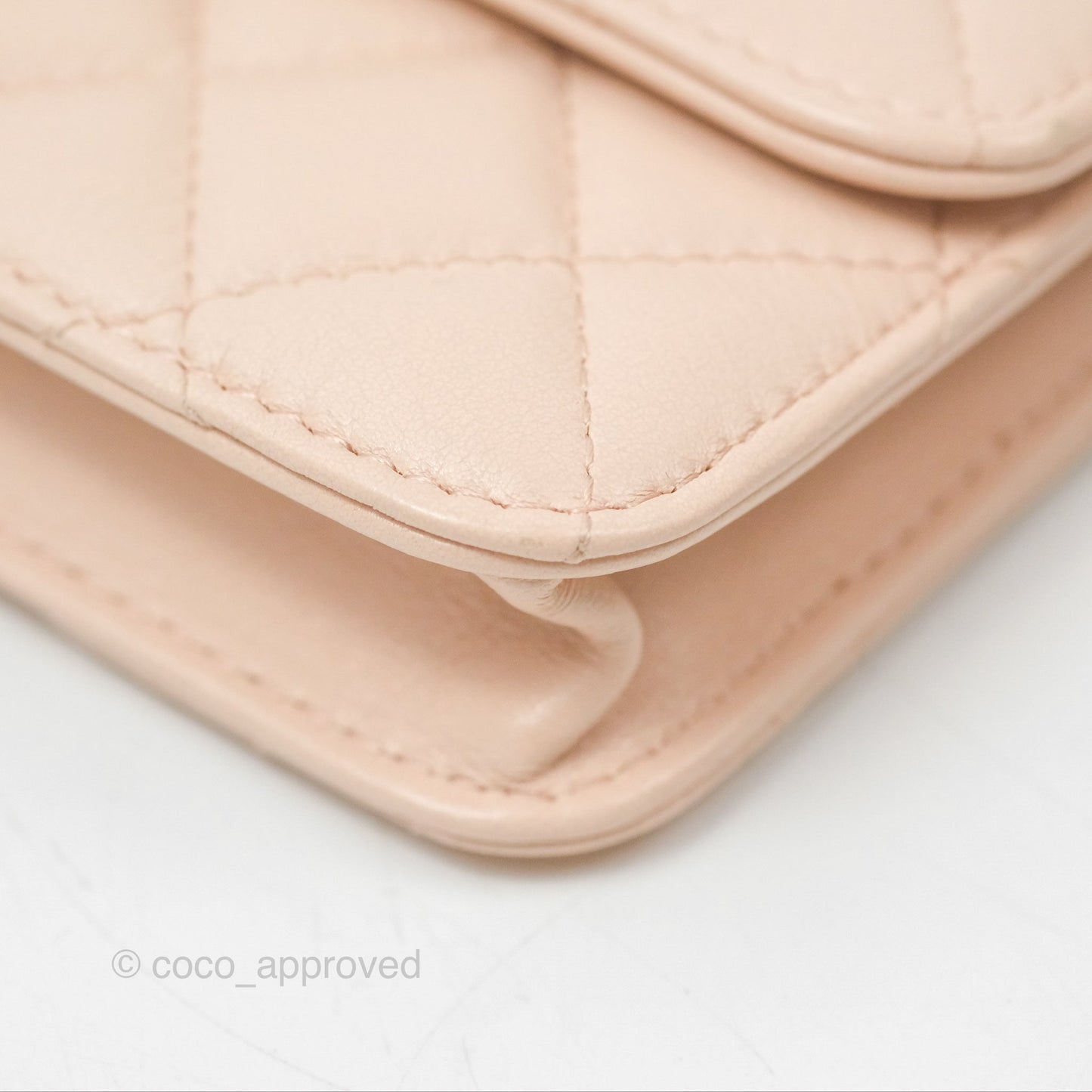 Chanel Mini Pearl Crush Clutch With Chain Belt Rose Clair Pink Aged Gold Hardware