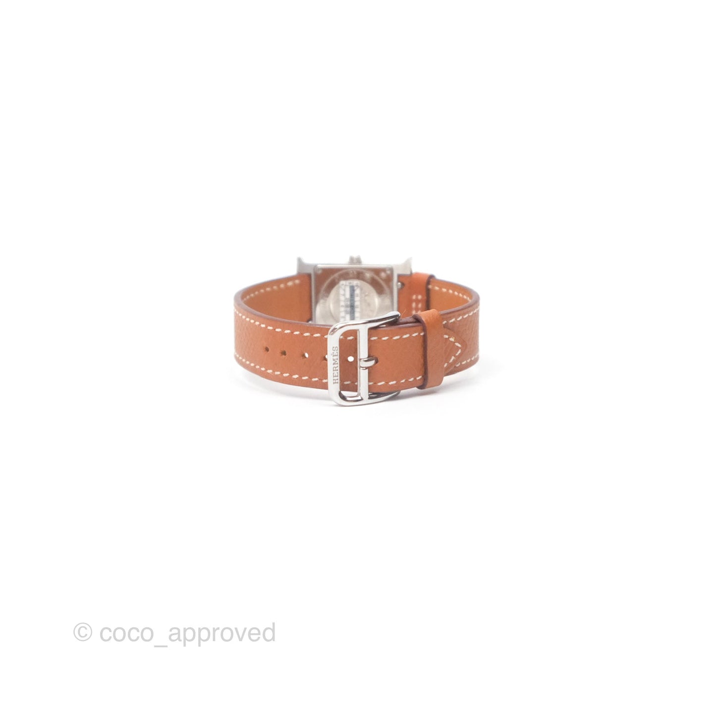Hermès Heure H Watch Gold Epsom Palladium Hardware