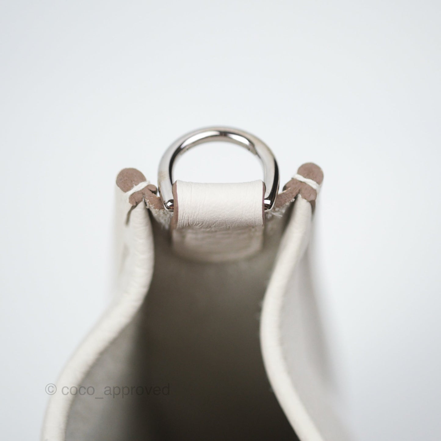Hermès Mini Evelyne 16 Gris Pale M4 Clemence Palladium Hardware