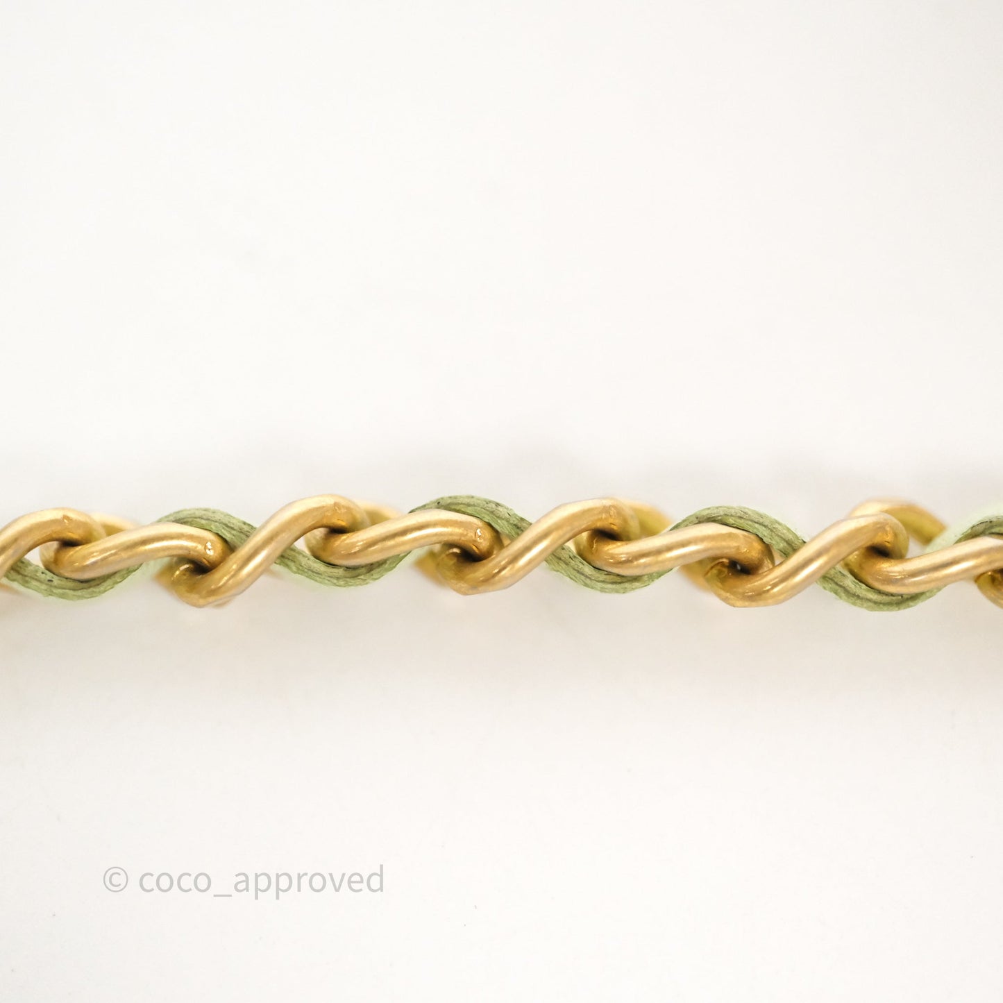 Chanel Pearl Crush Mini Clutch Belt Bag Green Lambskin Aged Gold Hardware