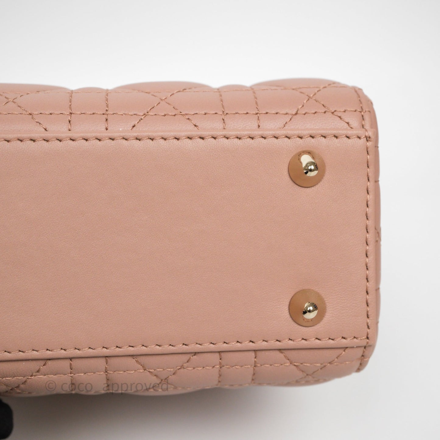 Christian Dior Small Lady Dior My ABCDior Bag Blush Cannage Lambskin