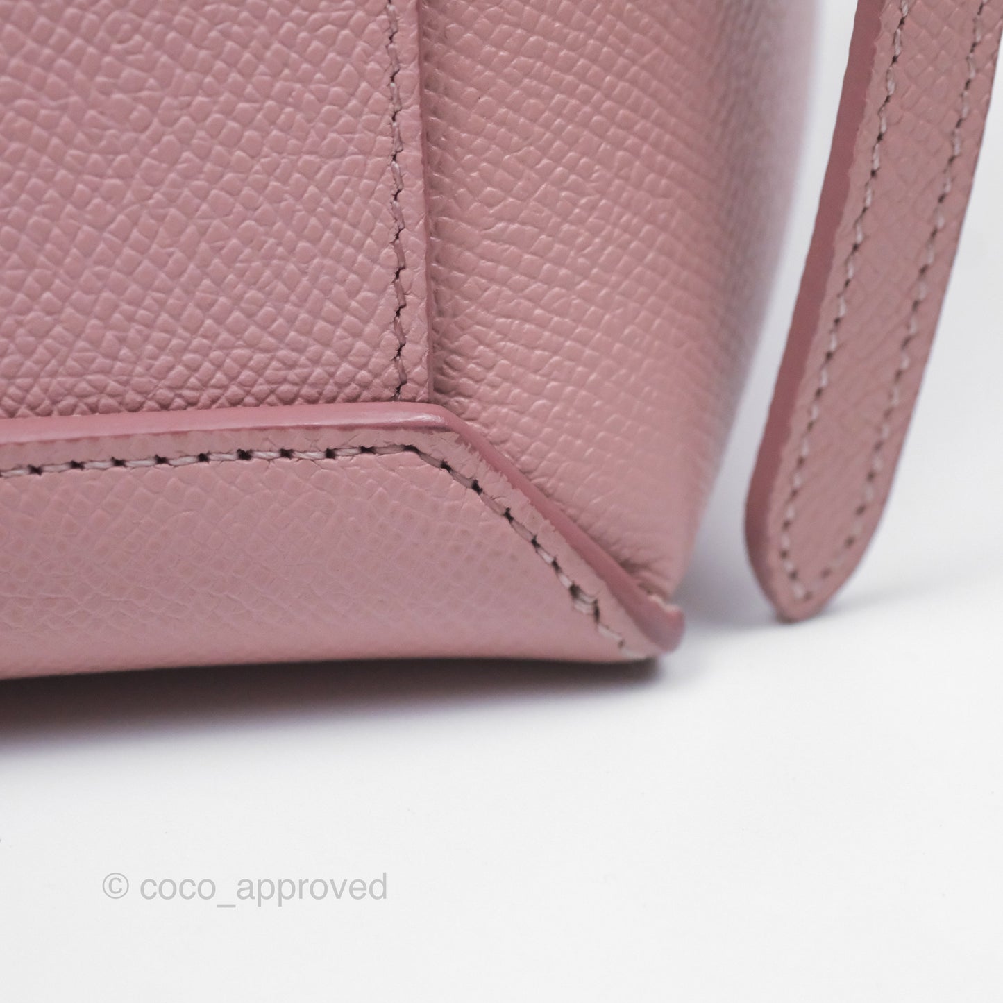 Celine Nano Belt Bag Pink Grained Calfskin Gold Hardware