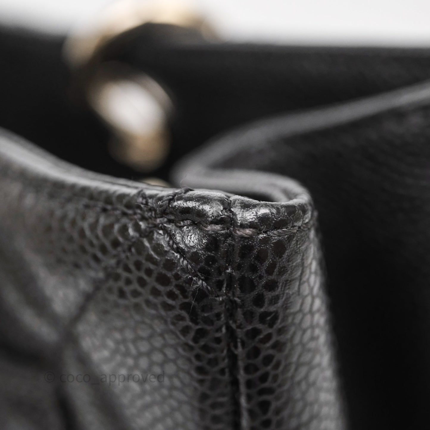Chanel GST Black Caviar Silver Hardware